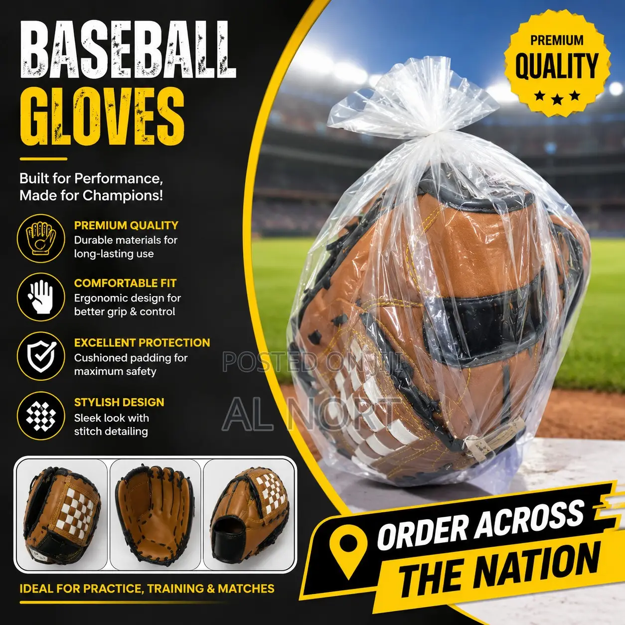 Baseball Glove – Training Practice Catcher's Mitt