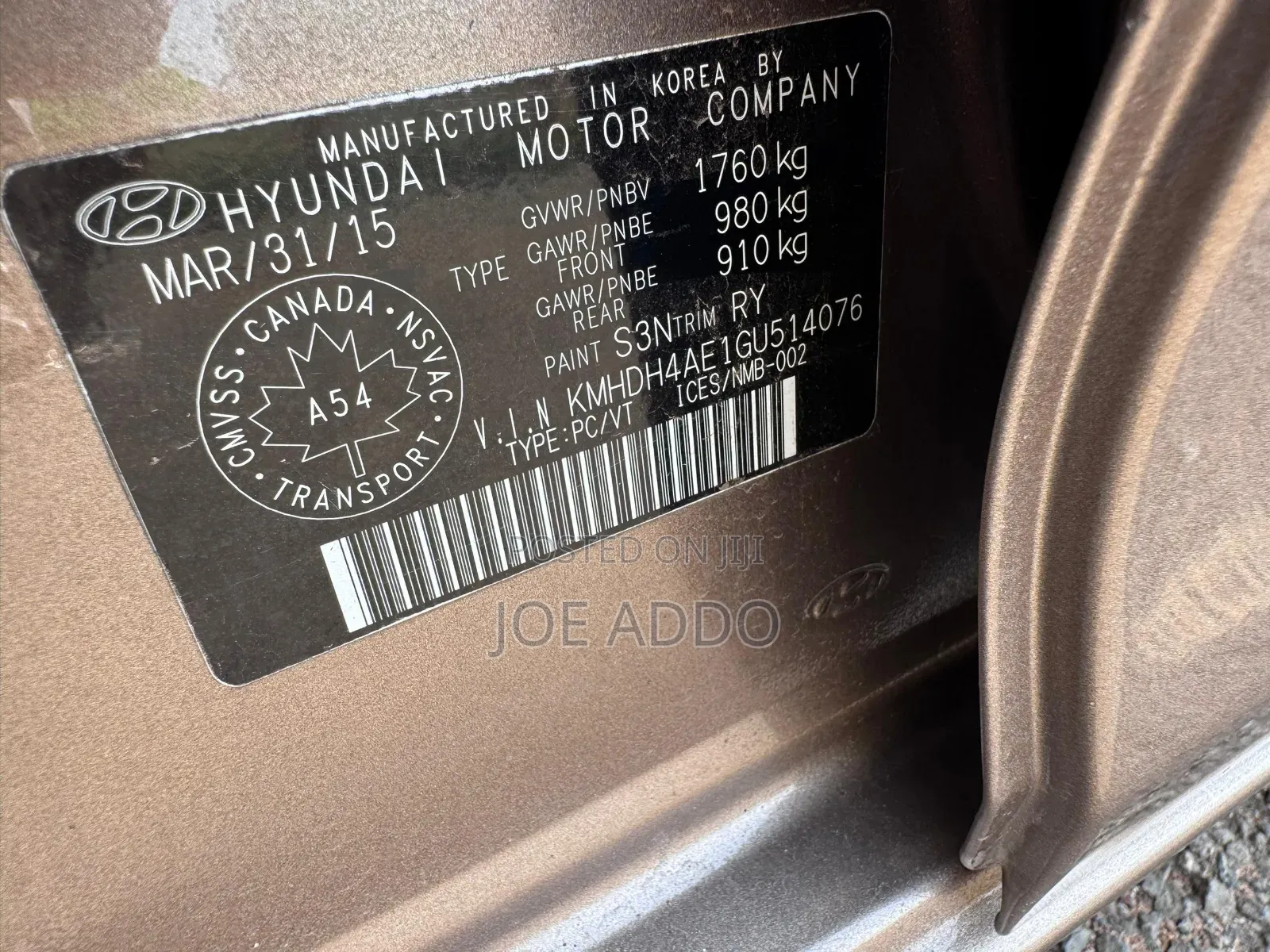 Hyundai Elantra 2015 Brown
