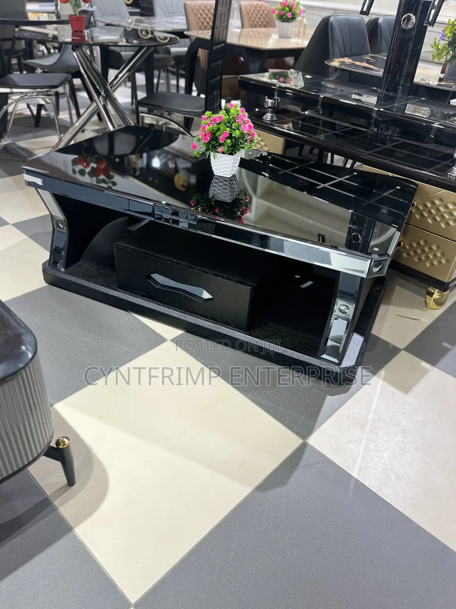 Black Glass Coffee Table