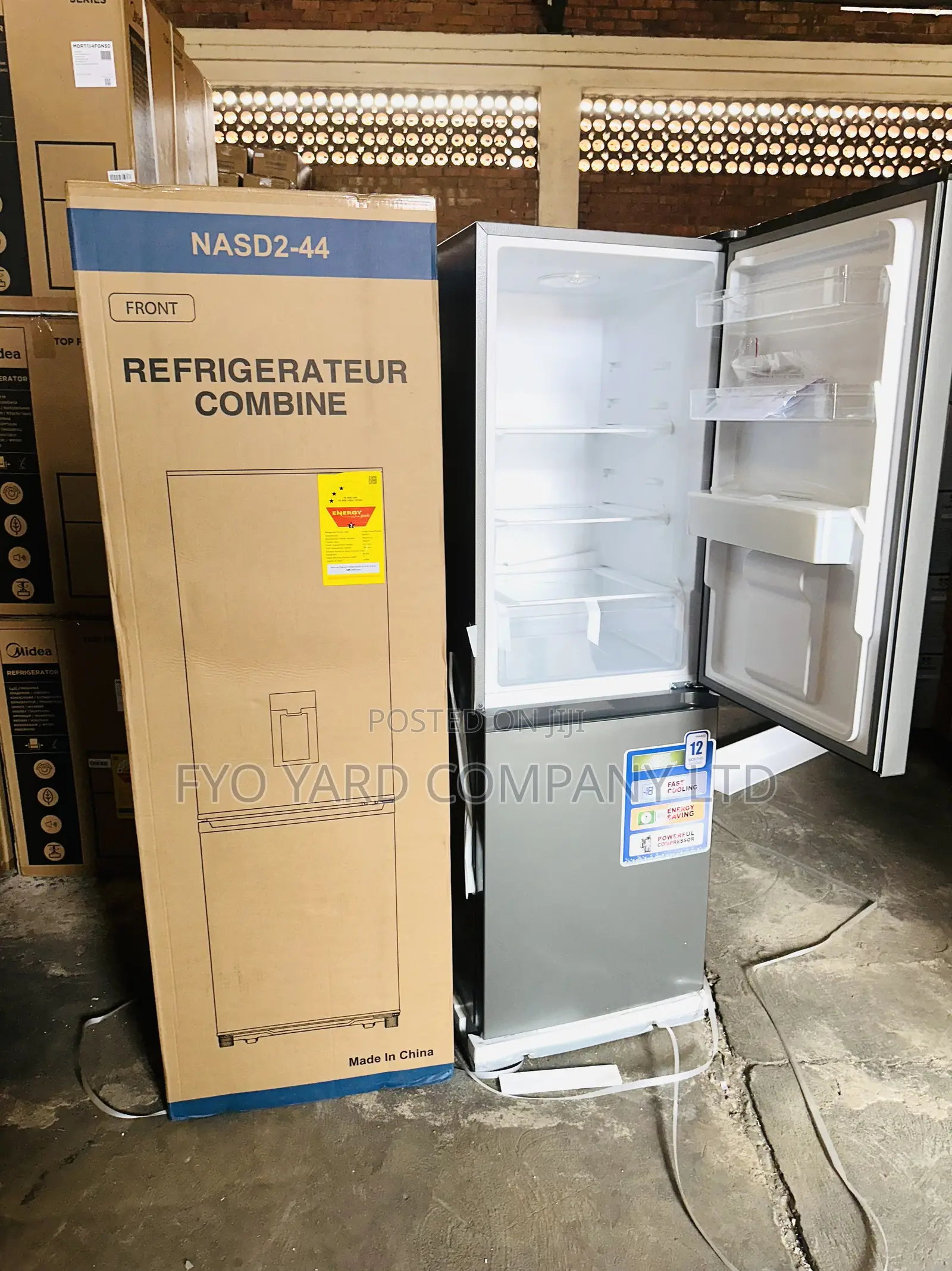 Elegant Looking Nasco Double Door 287liters Fridge + Water Dispenser
