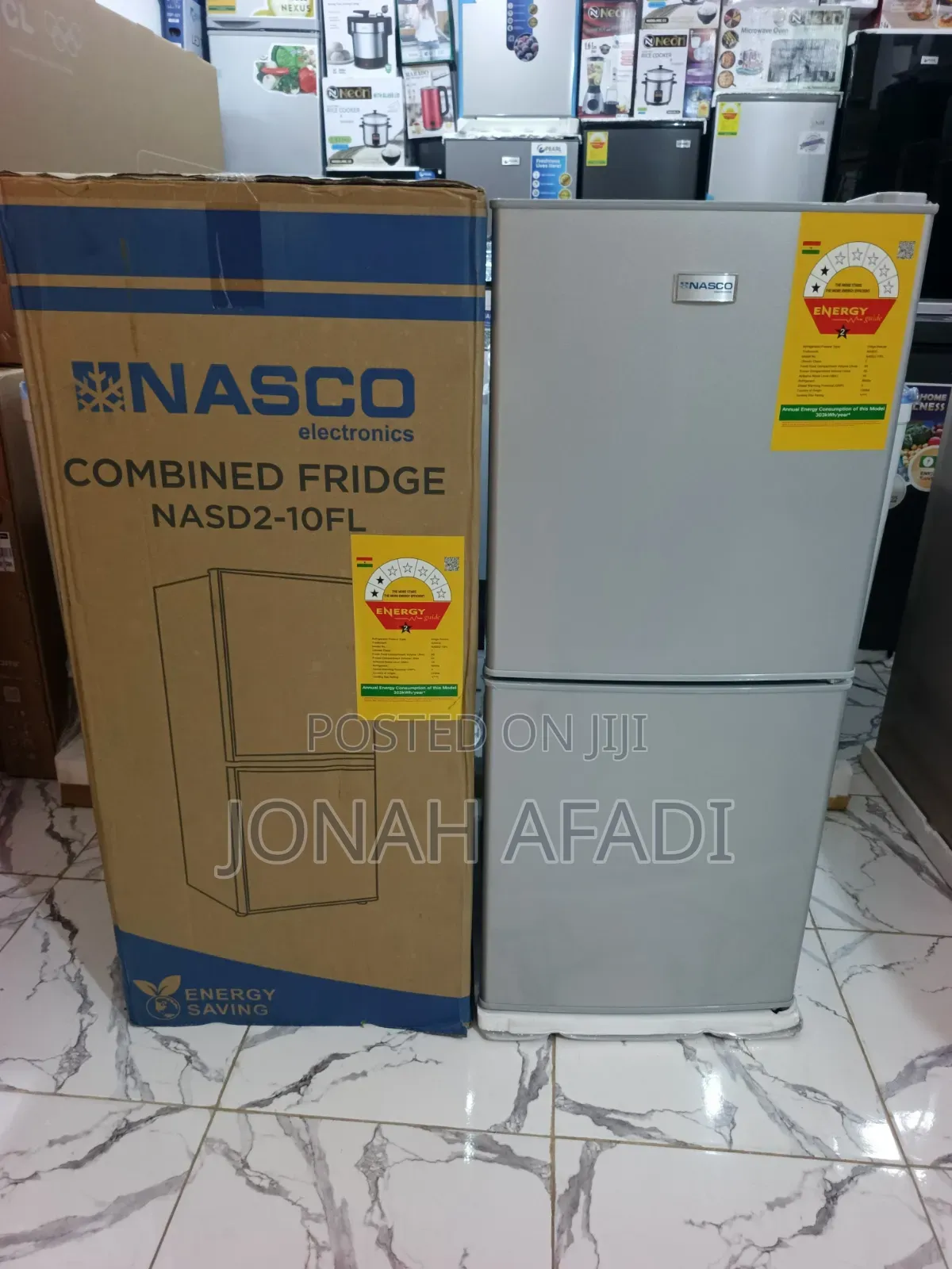 Nasco 106ltr Bottom Freezer Refrigerator-Nasd2-10fl