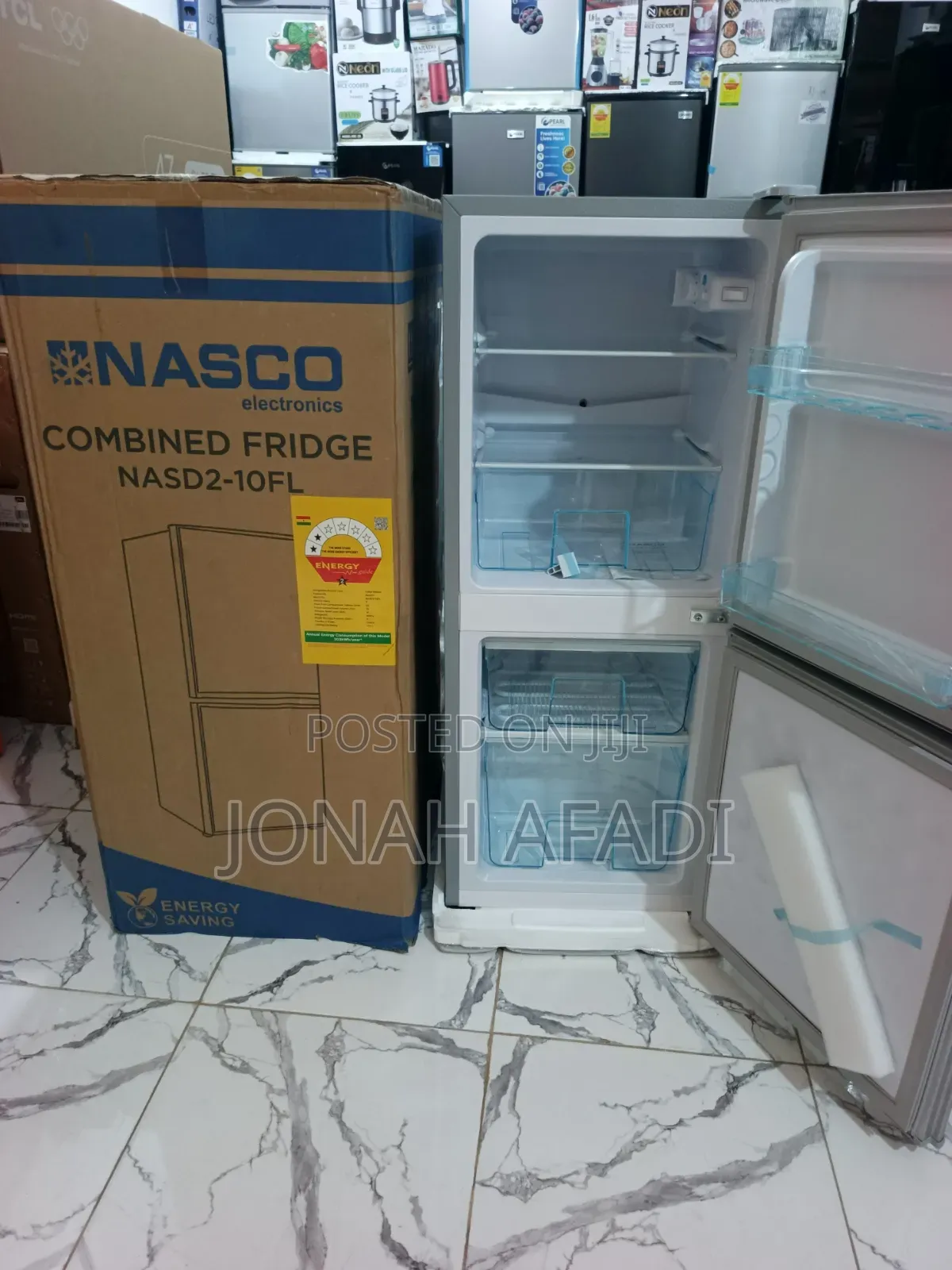 Nasco 106ltr Bottom Freezer Refrigerator-Nasd2-10fl
