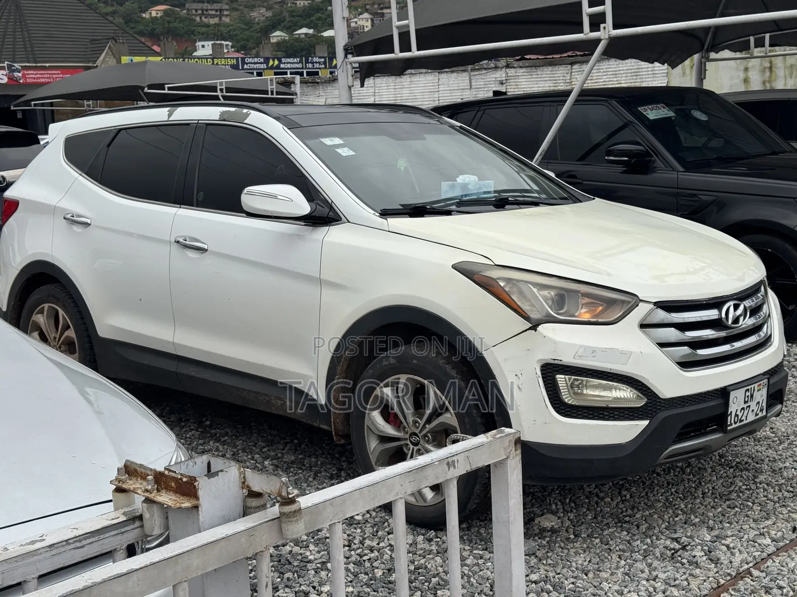 Hyundai Santa Fe Limited 4dr SUV (3.3L 6cyl 6A) 2015 White