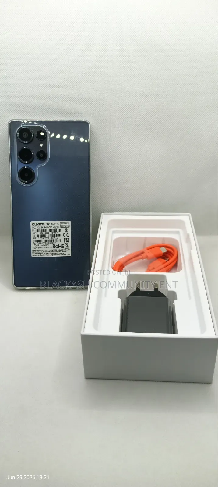 New Oukitel C62 Pro 256 GB Black