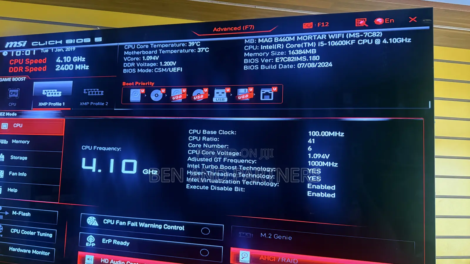 New Desktop Computer MSI model 16GB Intel Core i5 SSD 512GB