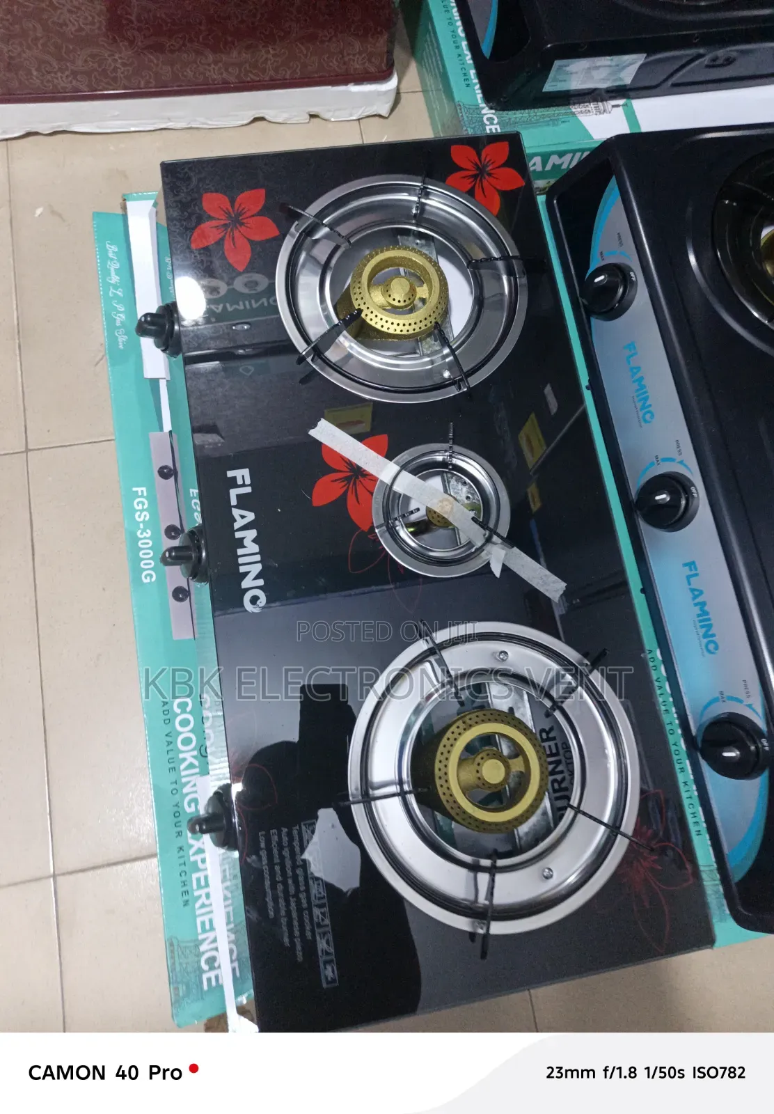 Flamino 3burner Tempered Glass Top