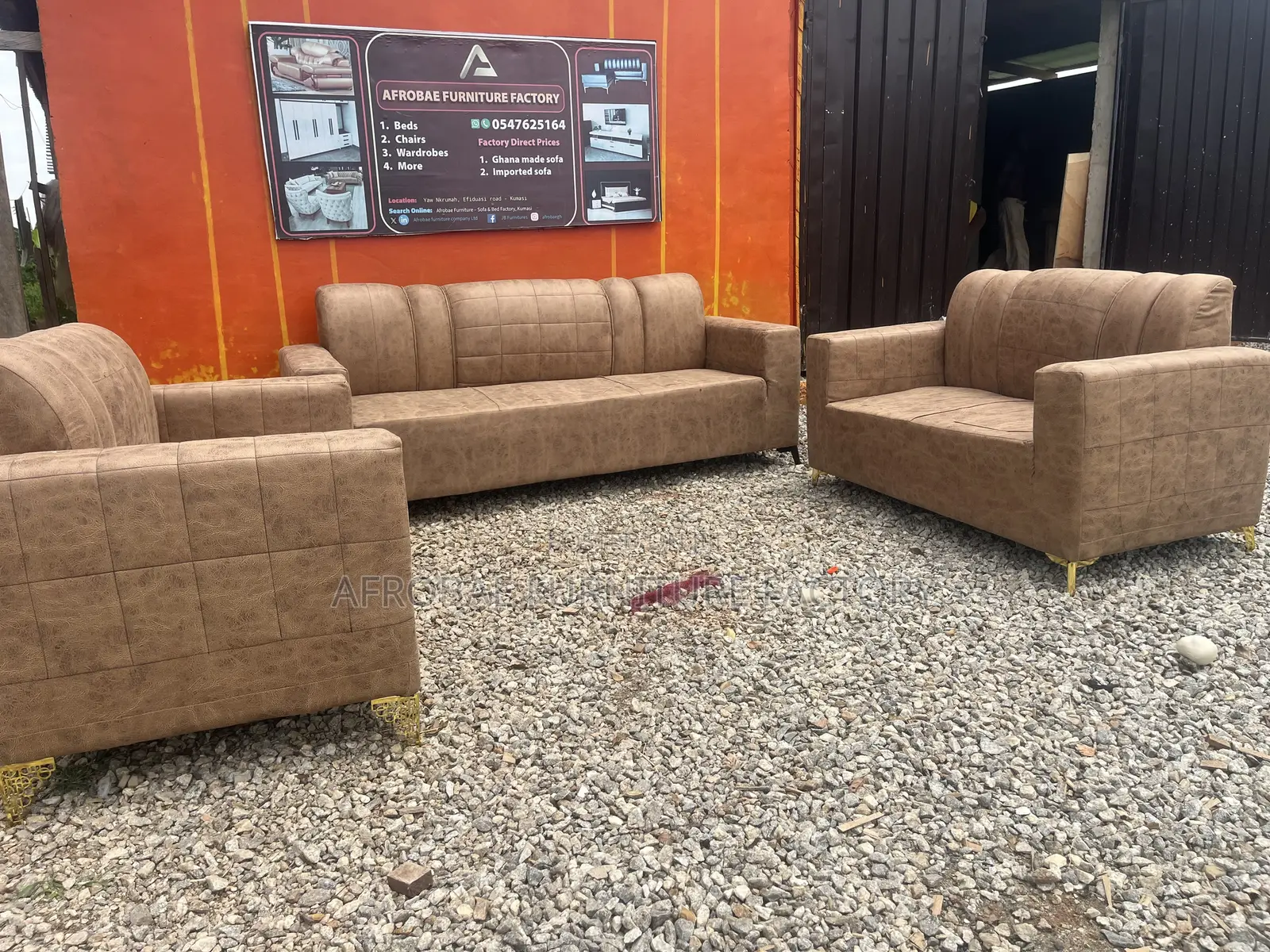We Deliver Before You Pay 3+2+2 Full Set Spacious Quality Sofa Chairs