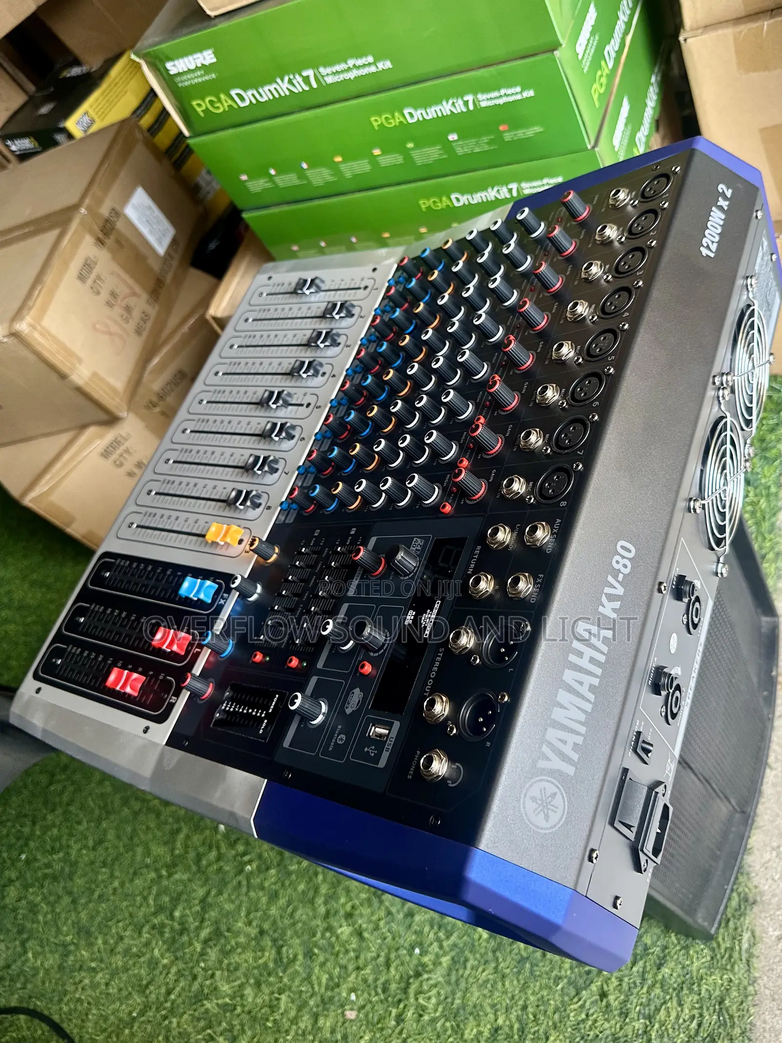 Yamaha Kv-80 8-Channel Powered Mixer With Integrated Power Amplifier