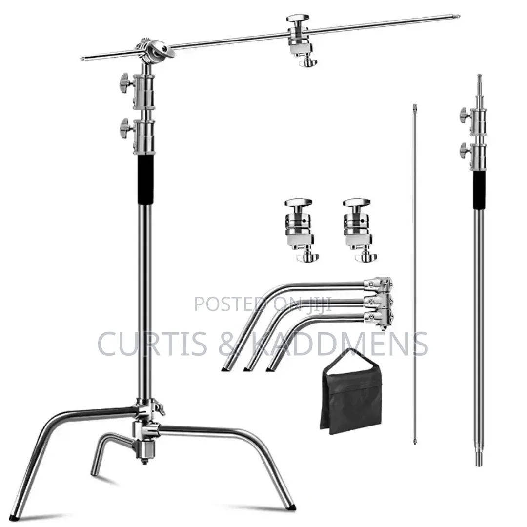 C Stand Heavy Duty For Photo/Video (Upto 20kg Payload) With Sand Bag