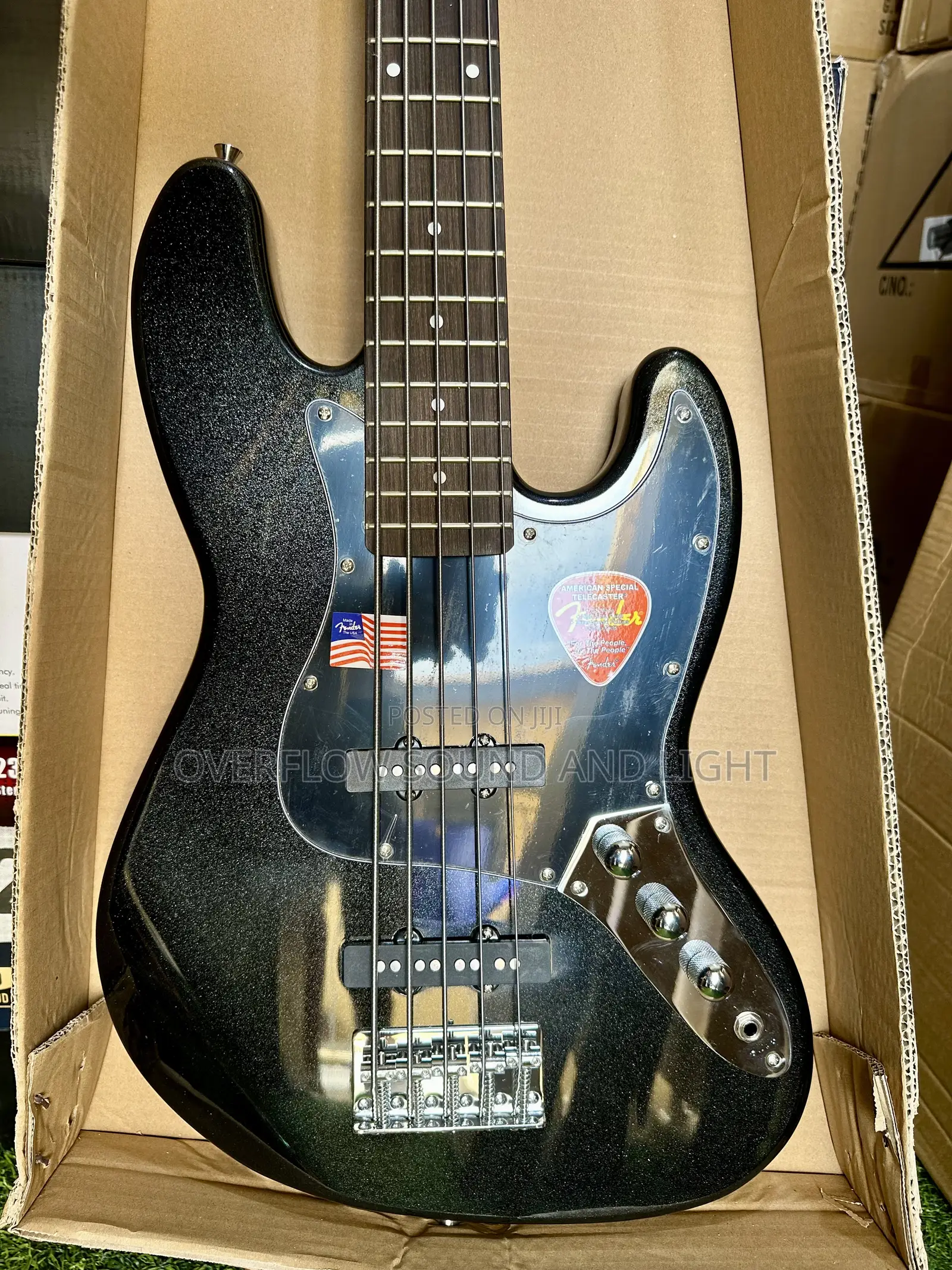 Fender 5 Strings Passive Jazz Bass Guitar ( 3 Knobs) Black