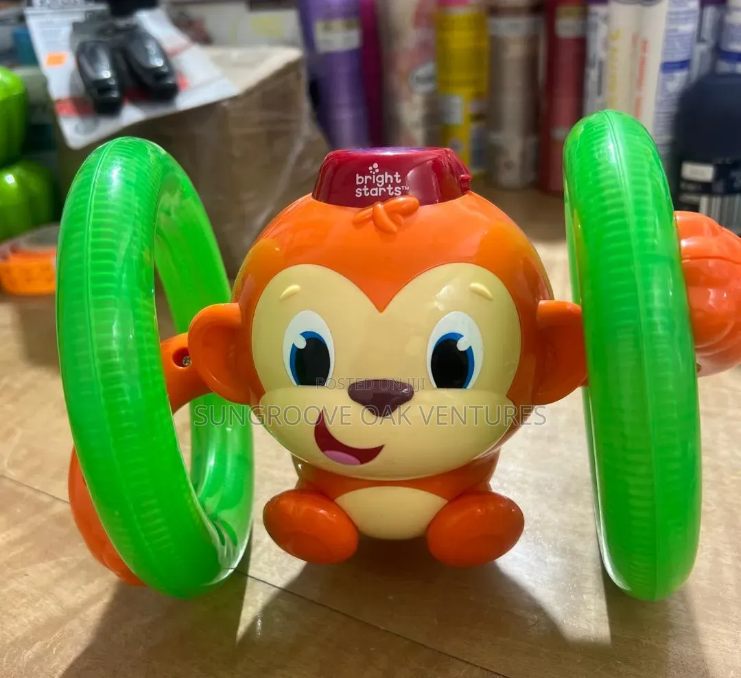 Bright Start Roll and Glow Monkey Crawling 6months +