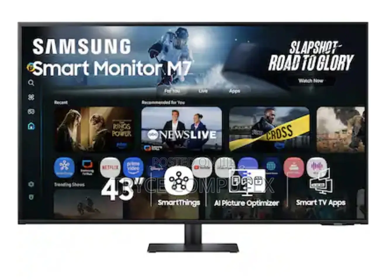 Samsung 43” 2160p Smart Monitor Uhd Monitor With Type C