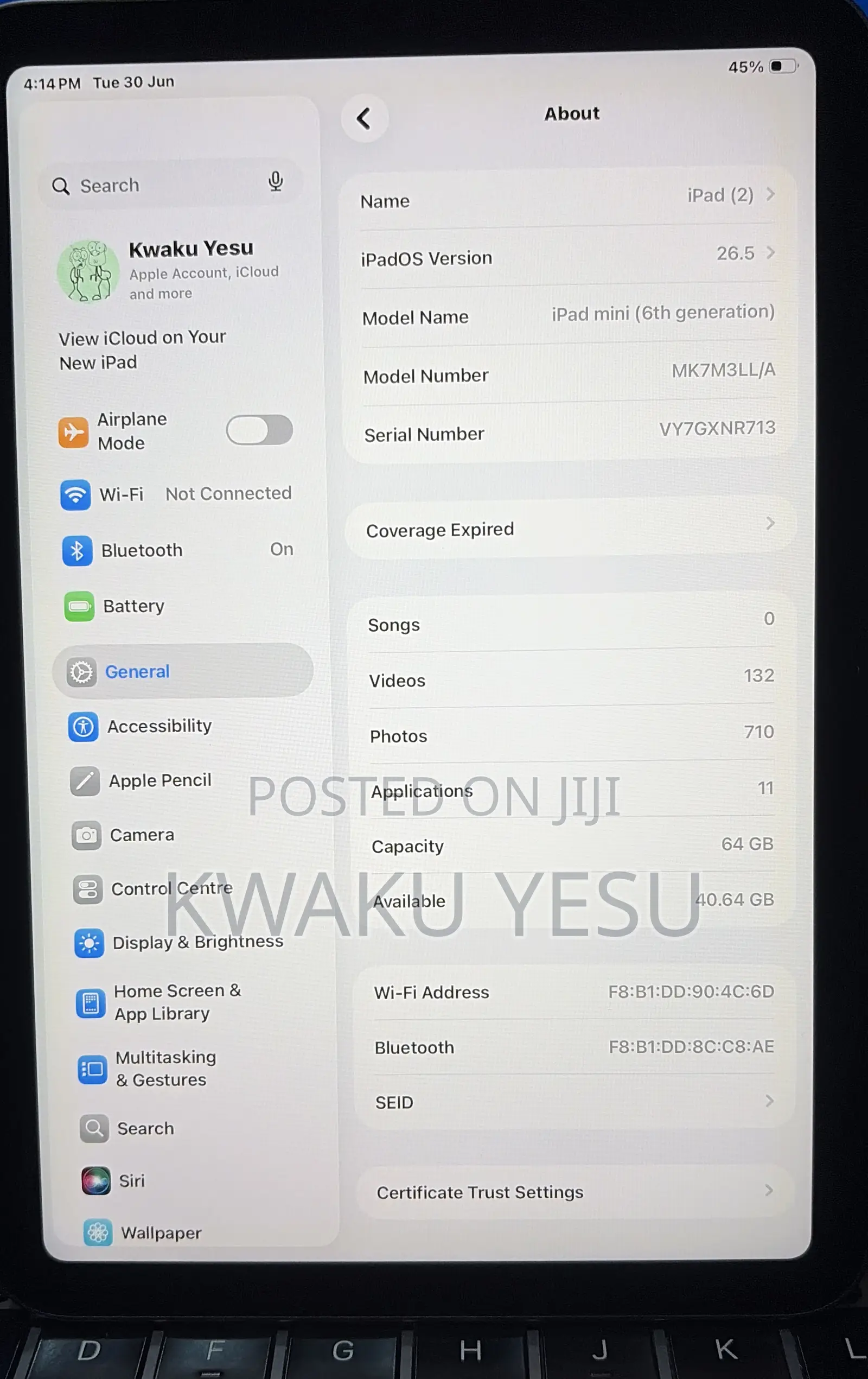 Apple iPad mini 6 64 GB Gray