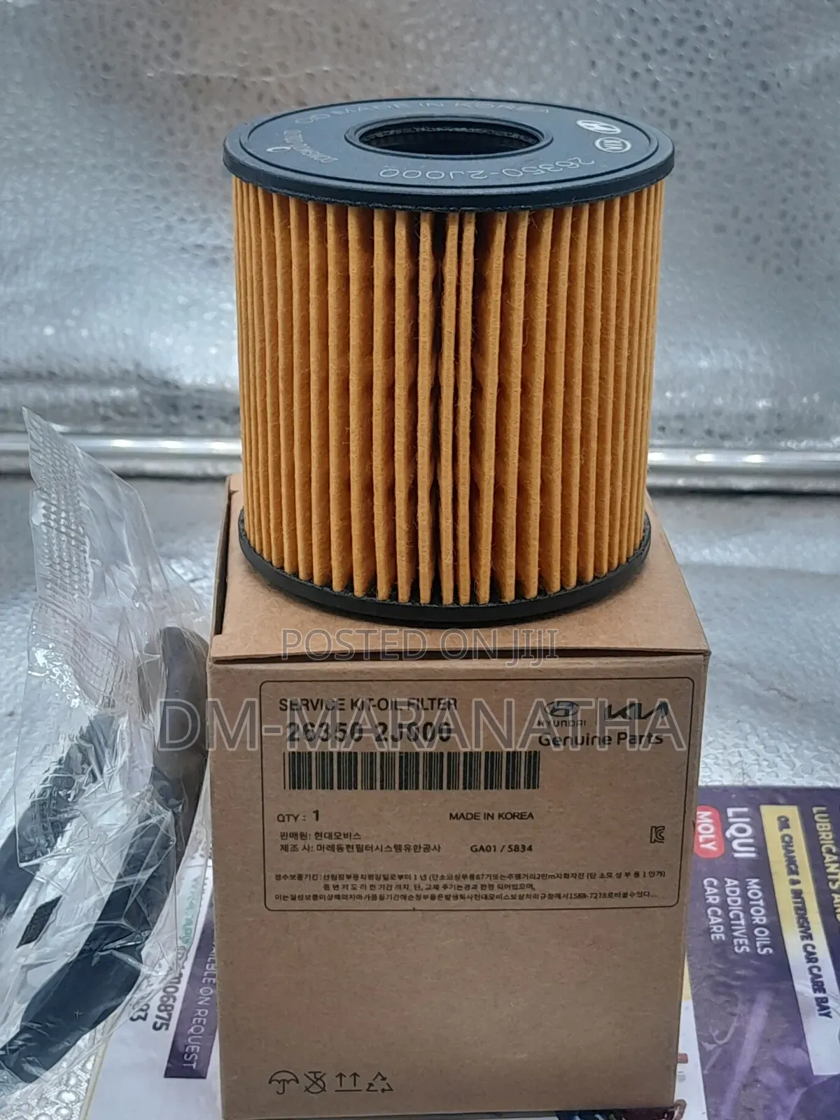 Hyundai Kia Cartridge Oil Filter Kona Elantra 2020 2026