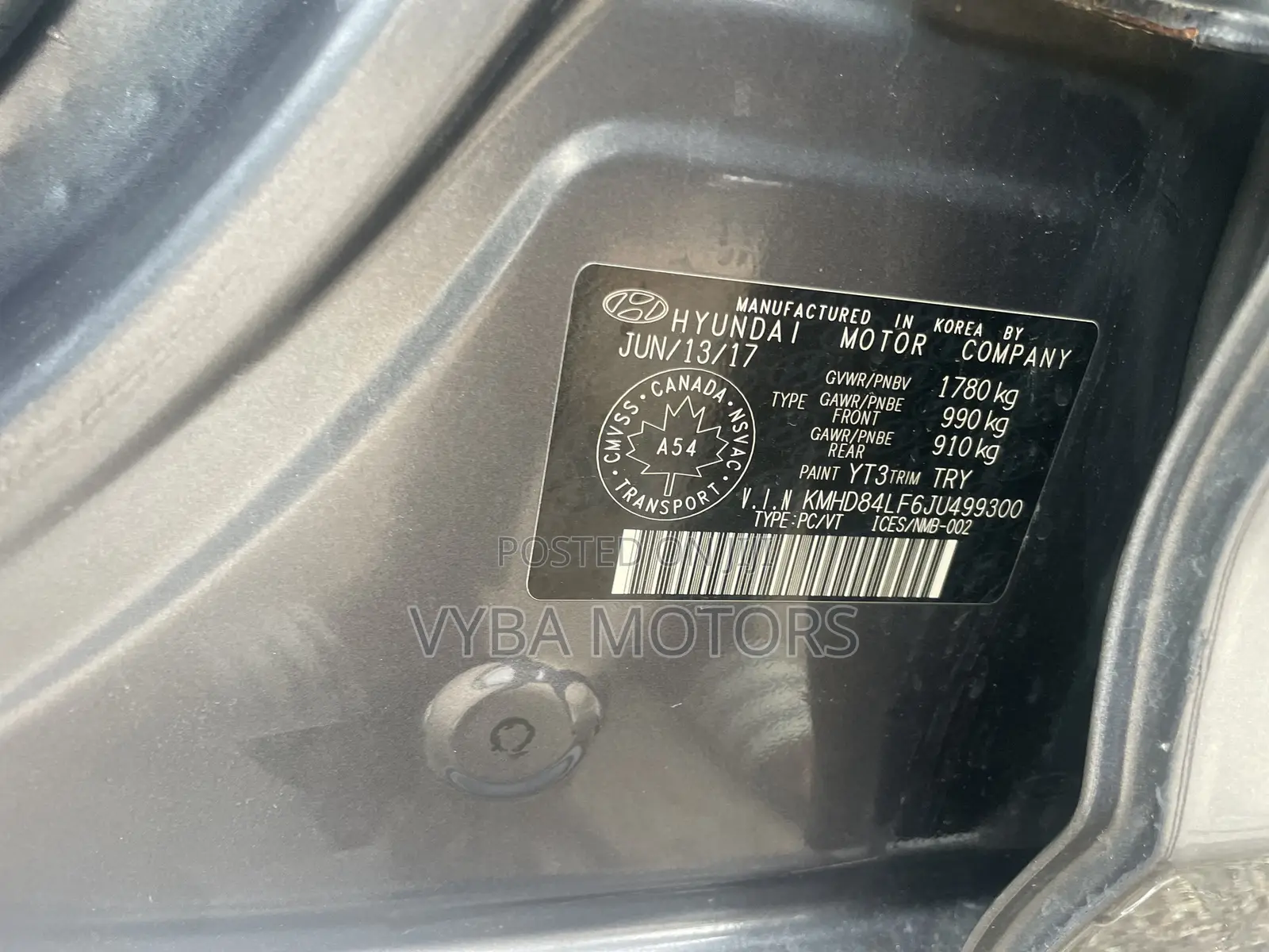 Hyundai Elantra Value Edition 2018 Gray
