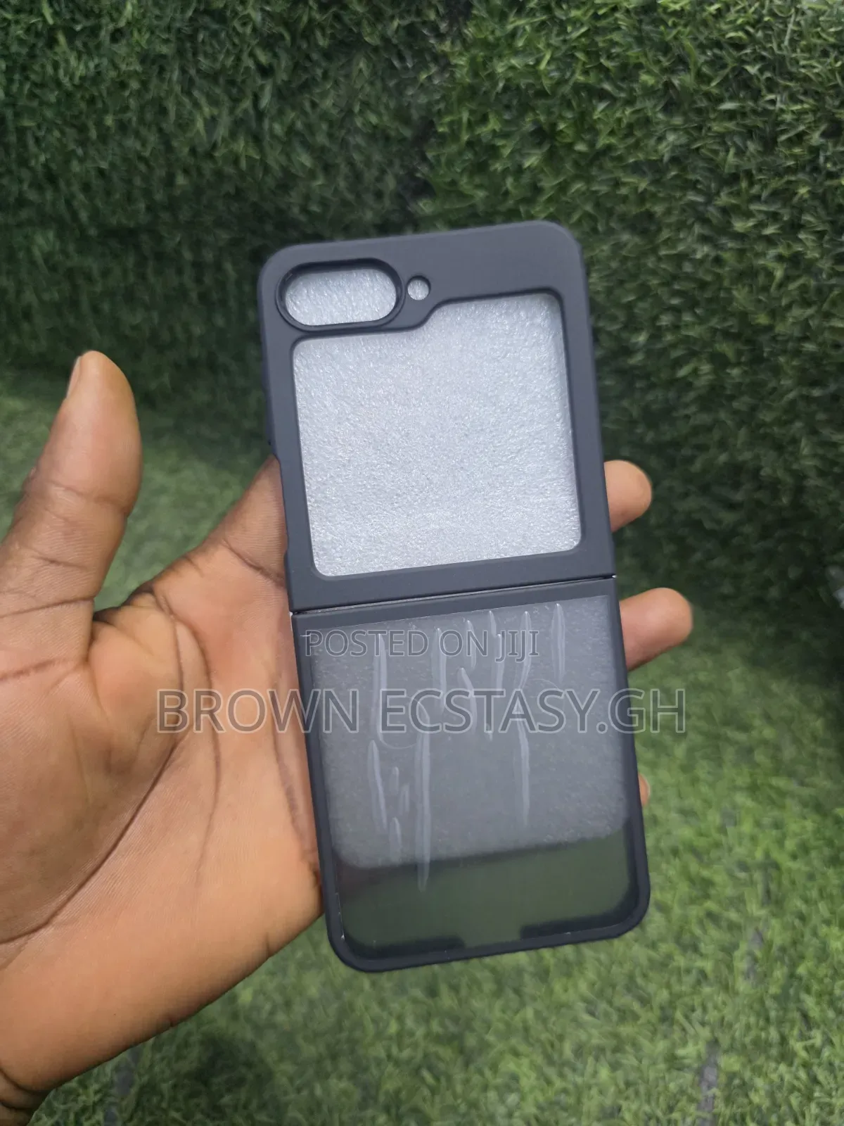 Samsung Galaxy Zflip 5/ Zflip 6 Frosted Black Transparent Case