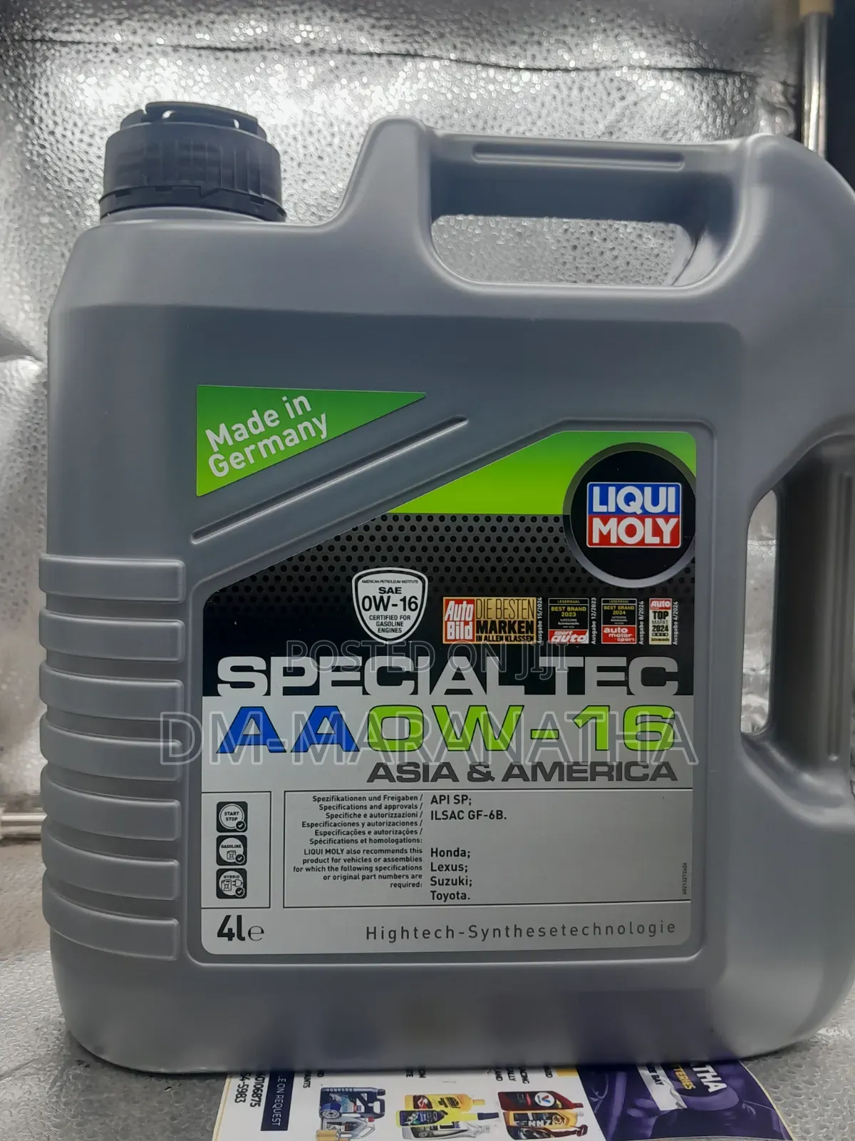 0w-16 4l Liqui Moly Synthetic Engine Oil From Germany