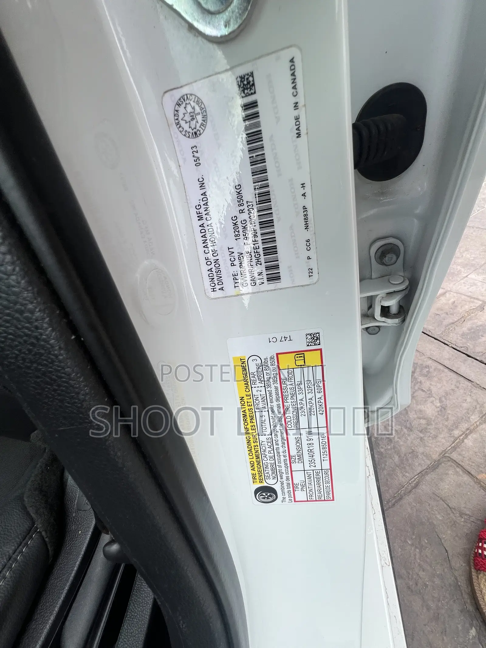 Honda Civic Sport Touring CVT 2023 White