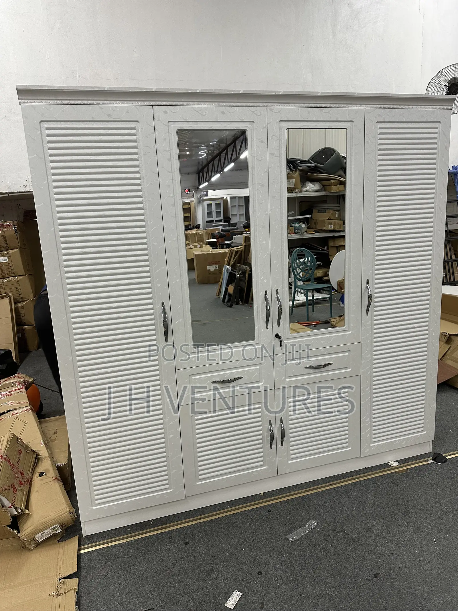 Four Doors Wooden Wardrobe (+4)