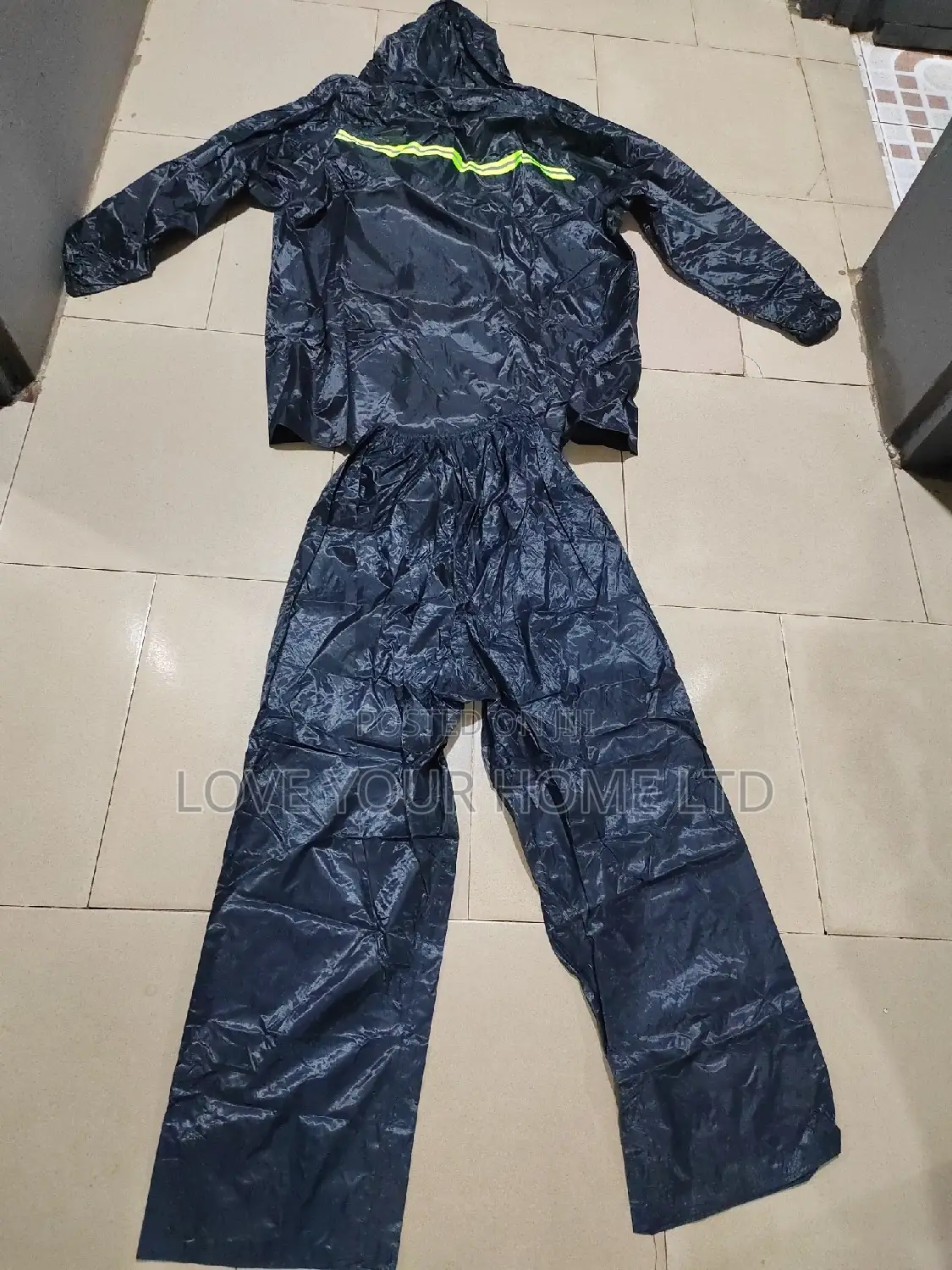 Raincoat Suit With Reflective Strip – Top & Down Rainwear