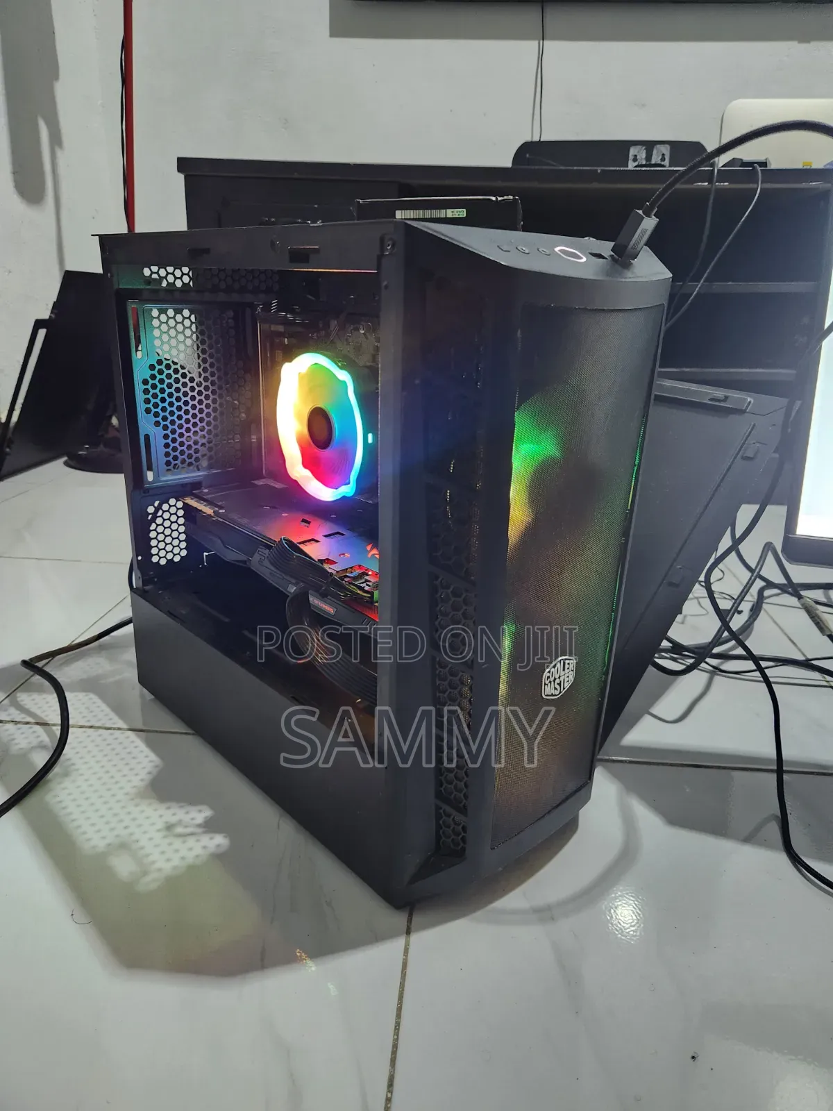 Cooler Master Micro Atx Gaming Case With Two Argb Fans