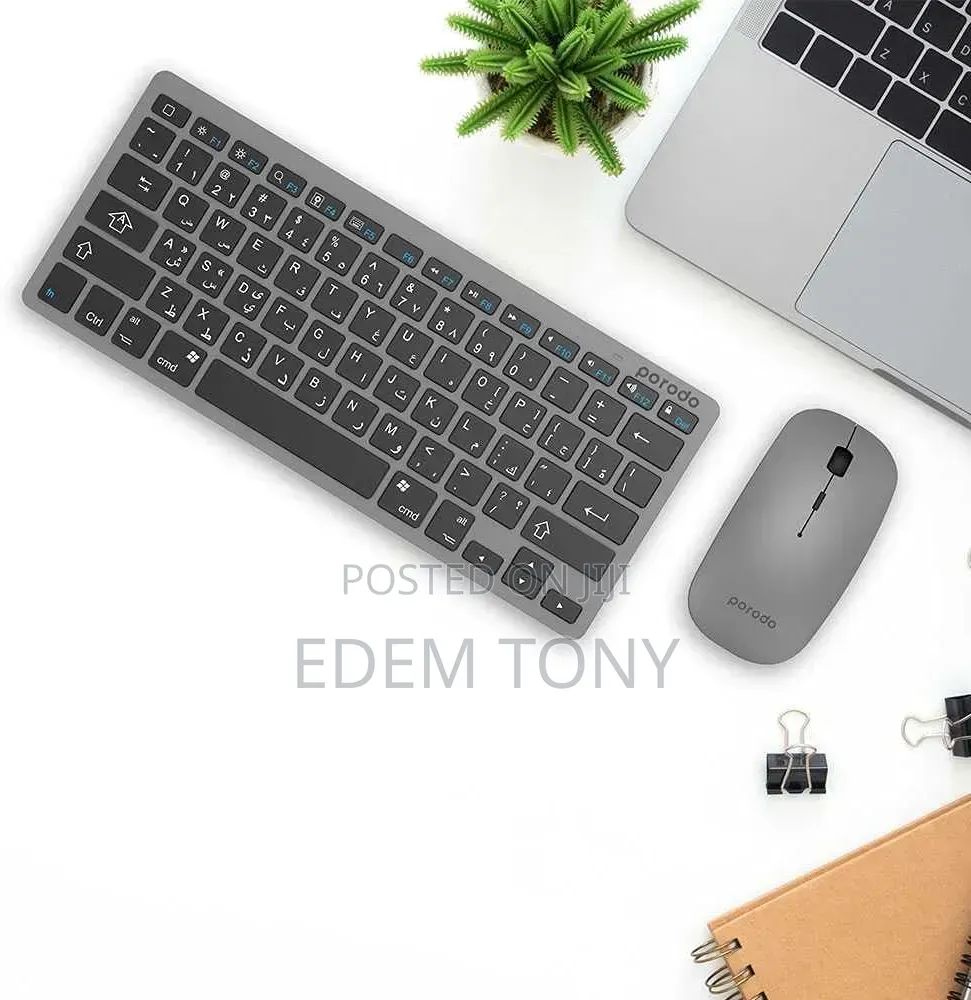 Super Slim Portable Rechargeable Bluetooth Keyboard Mouse Combo