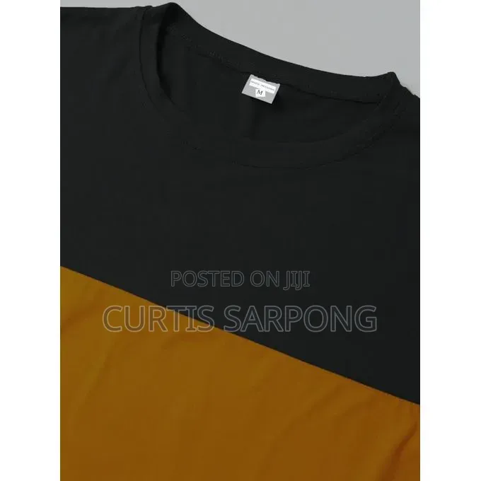 Men’S Summer Contrast T-Shirt – Casual Sports Style