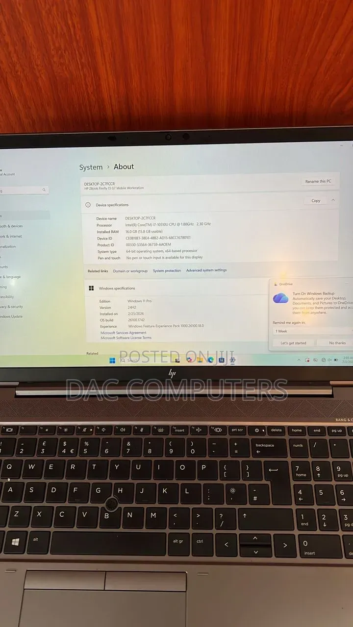 Laptop HP ZBook Firefly 15 G7 16GB Intel Core i7 SSD 256GB
