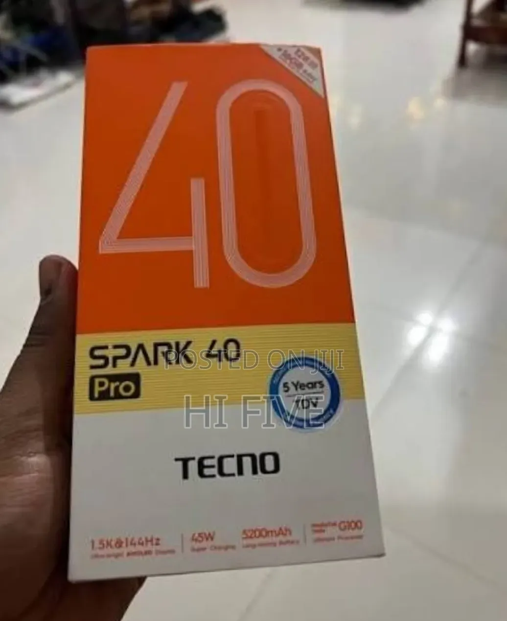 New Tecno Spark 40 Pro 256 GB Black