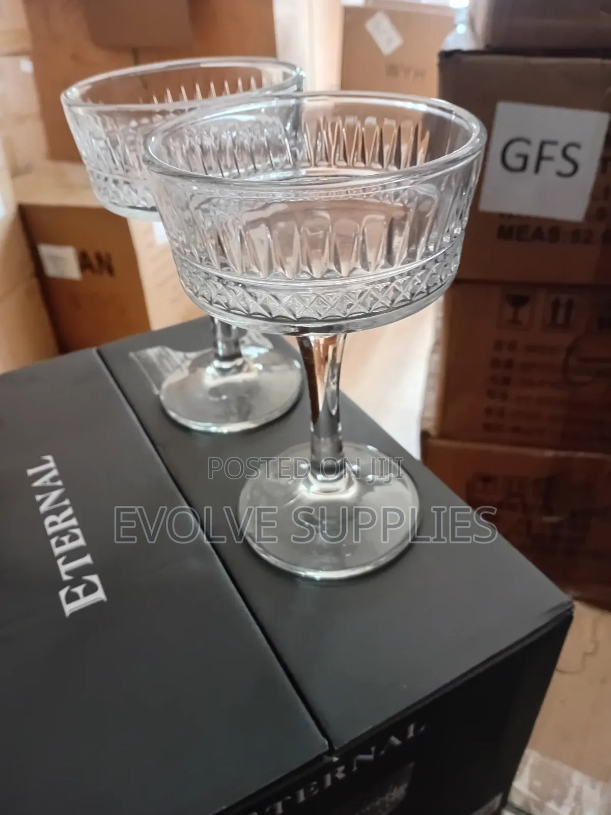 240ml Carved Coupe Glass