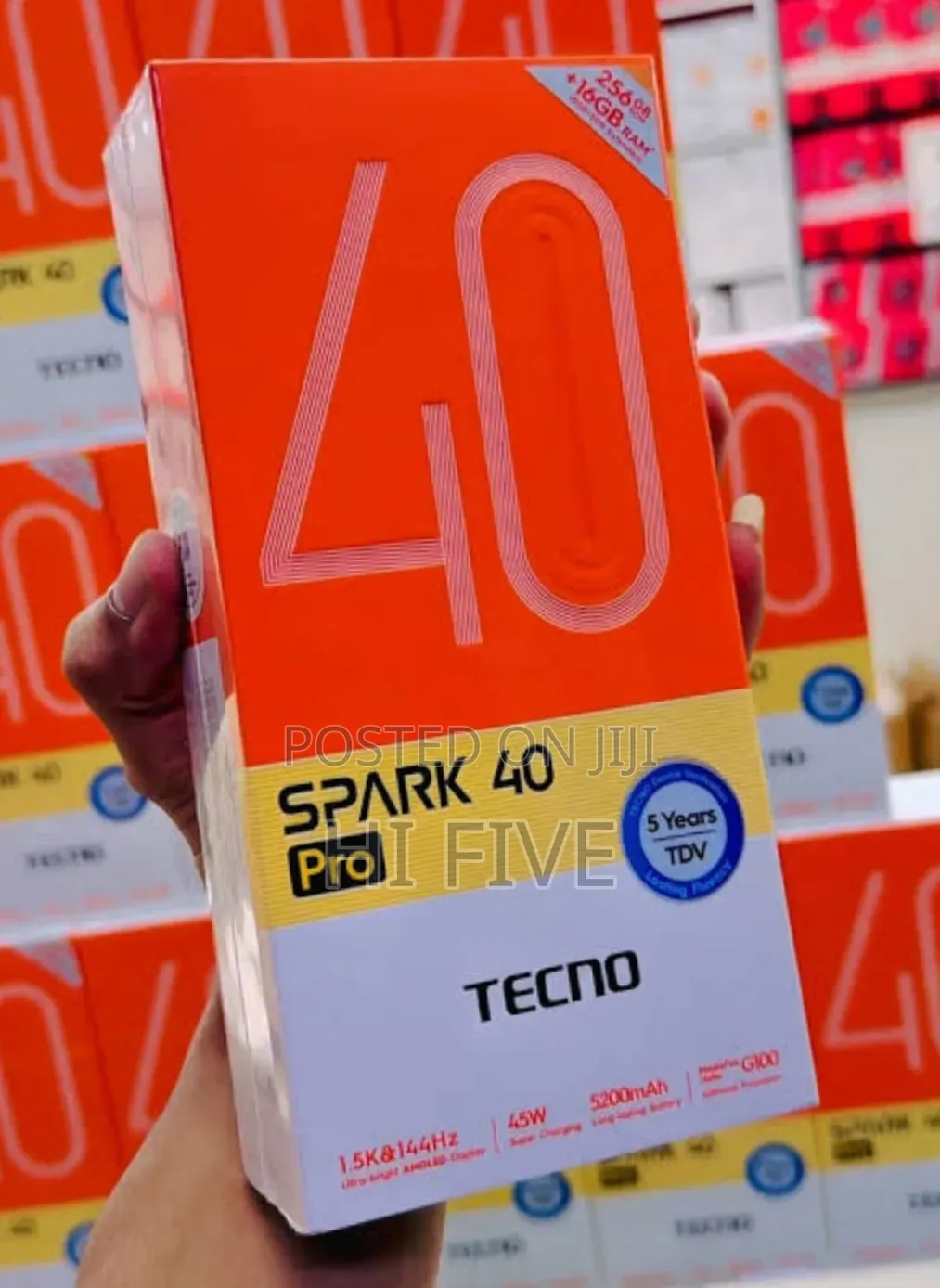 New Tecno Spark 40 Pro 256 GB Black
