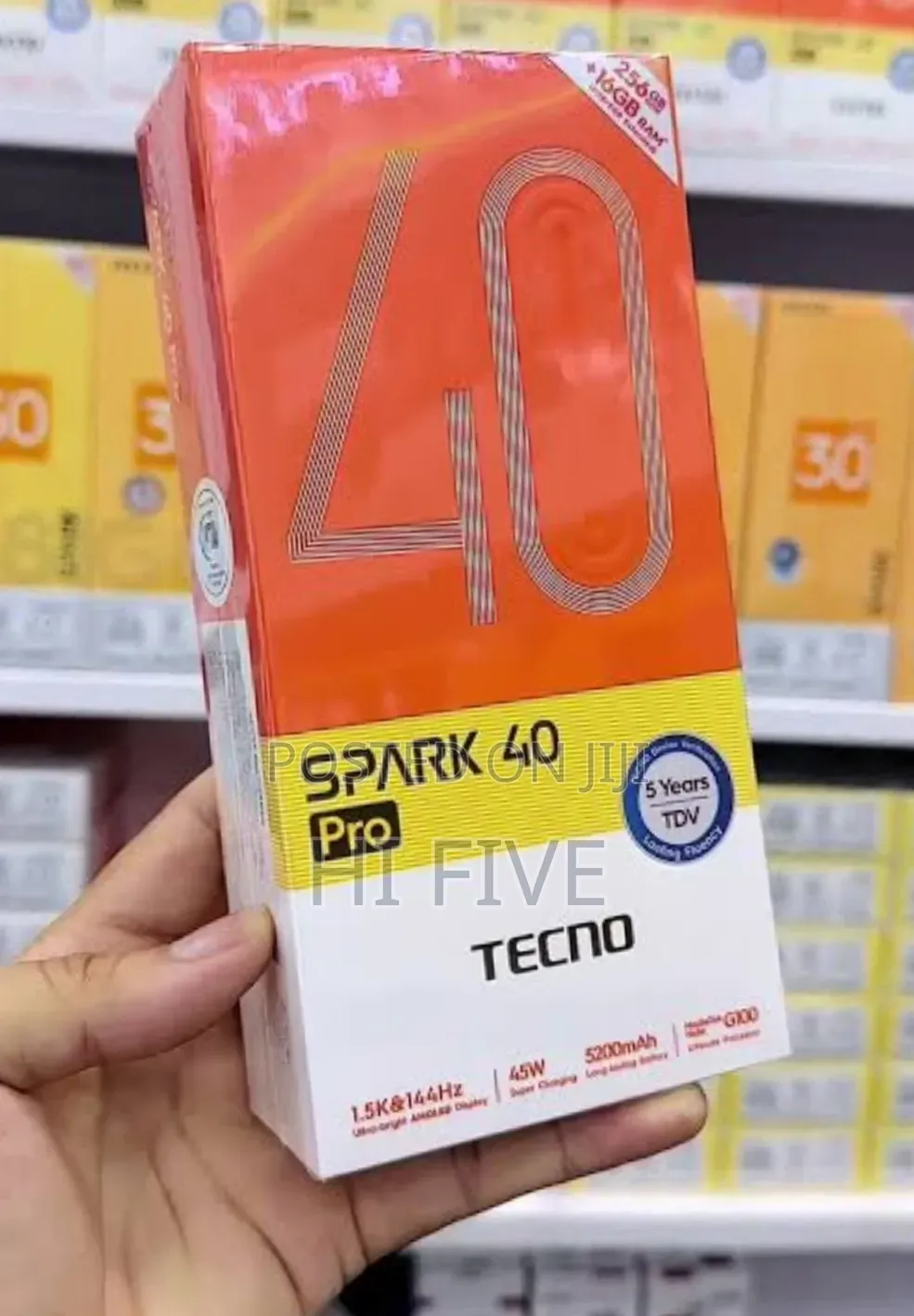 New Tecno Spark 40 Pro 256 GB Black