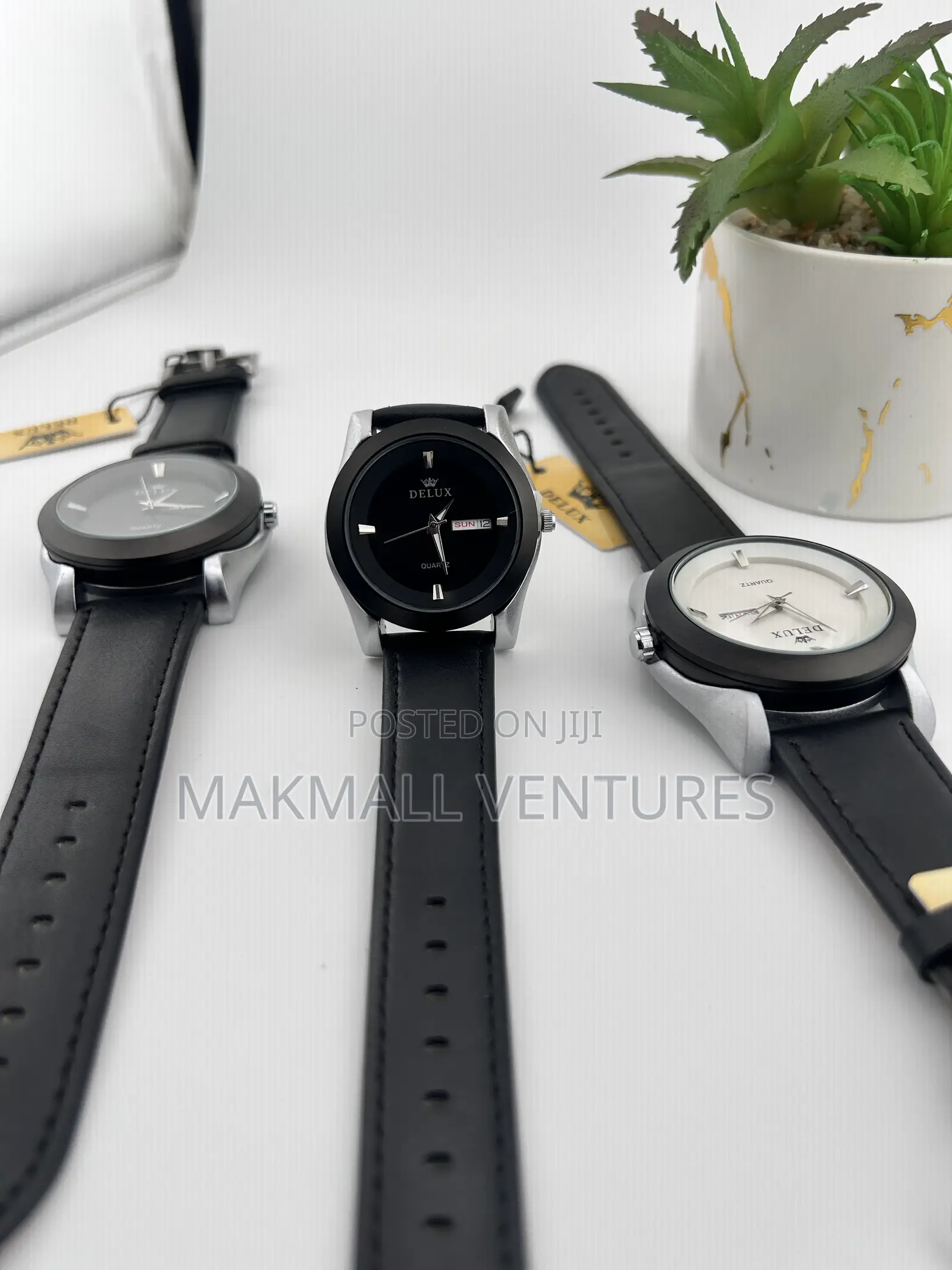 Delux Men and Ladies Leather Watches
