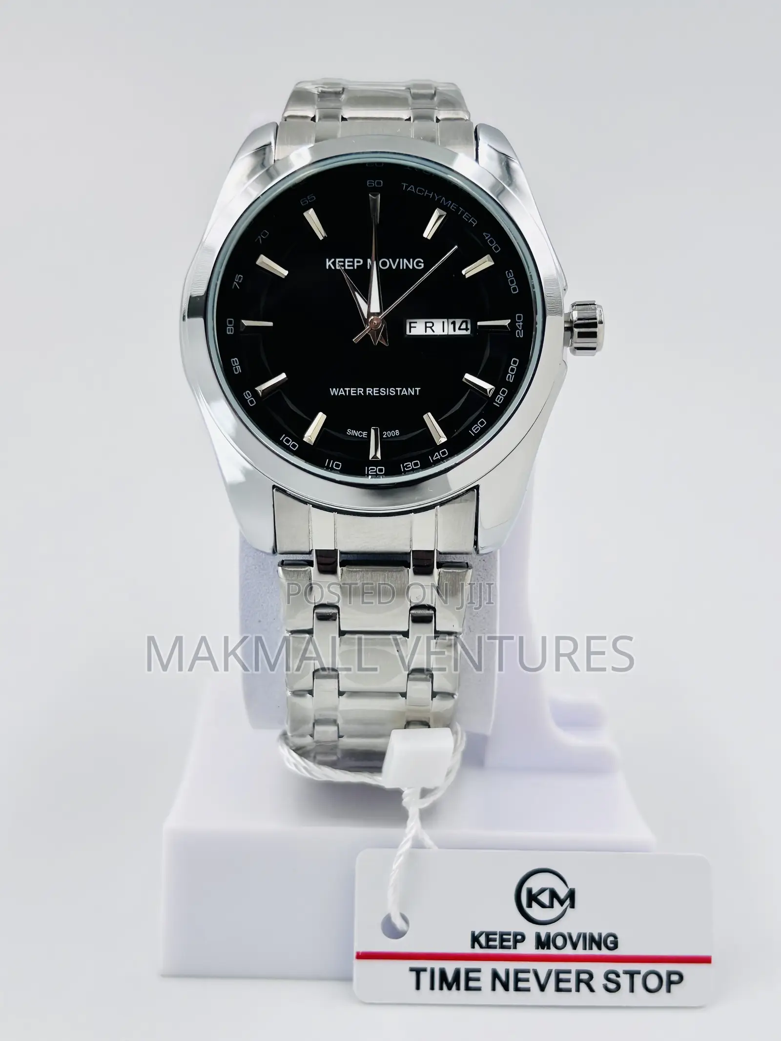 Keep Moving Stainless Steel Chain Watches