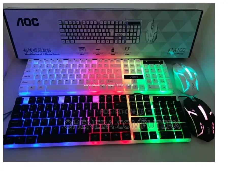 Aoc Wired RGB Gaming Keyboard and Mouse Combo