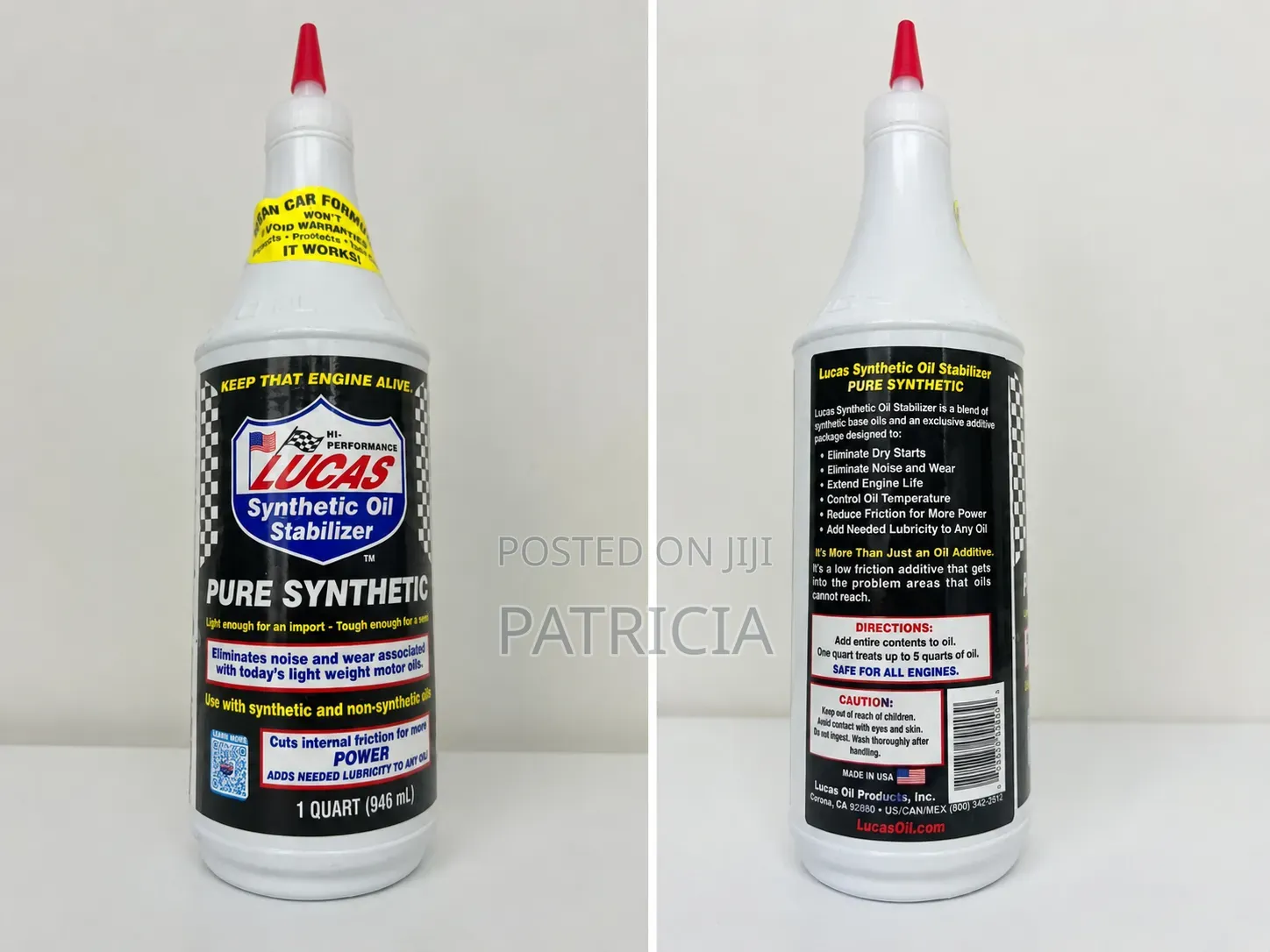 Lucas Synthetic Oil Stabilizer Pure Synthetic – 946ml (1 Quart) – New