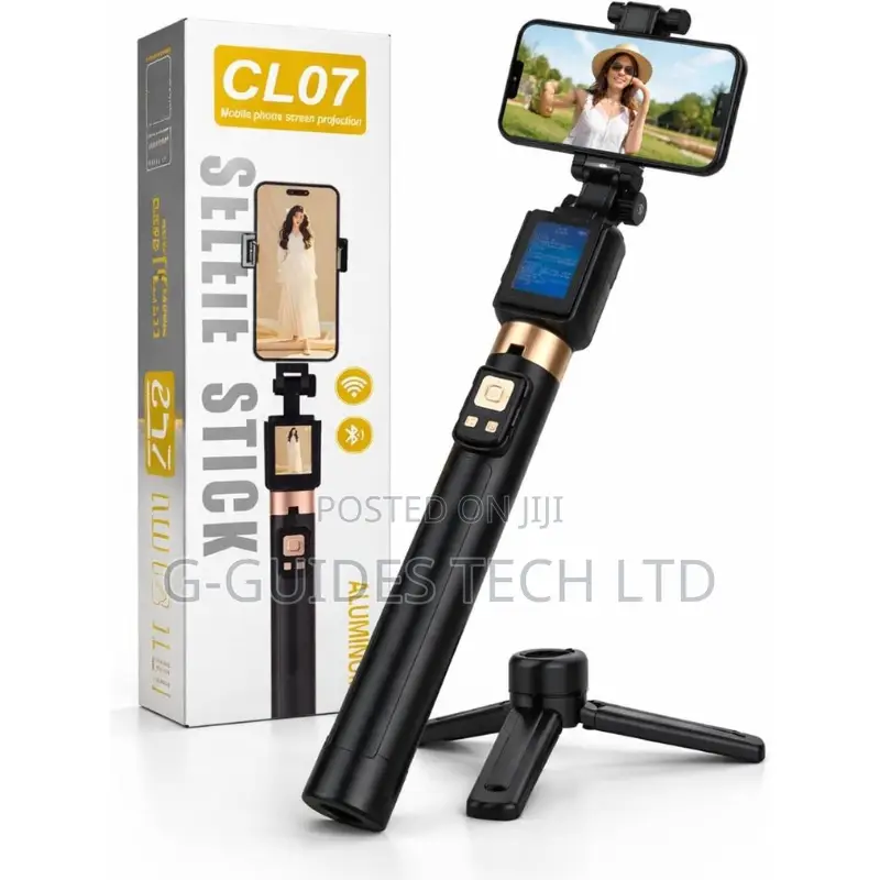 Cl07 Smart Selfie Stick With Screen