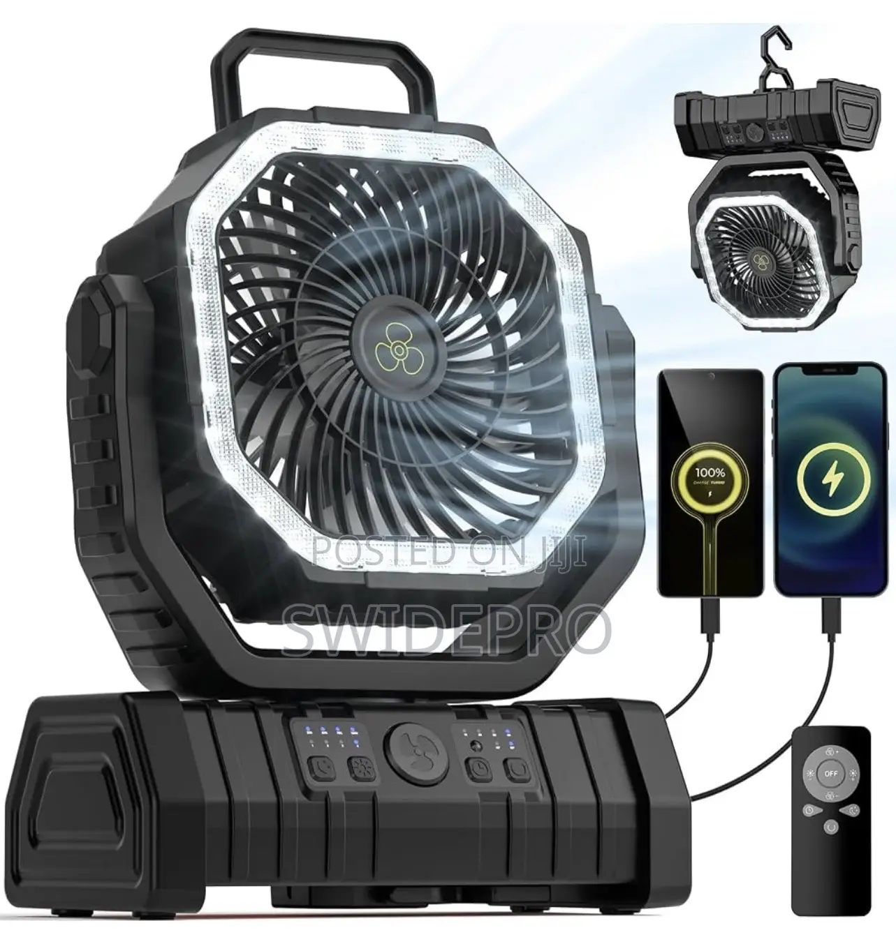 Rechargeable Table Top Camping Fan