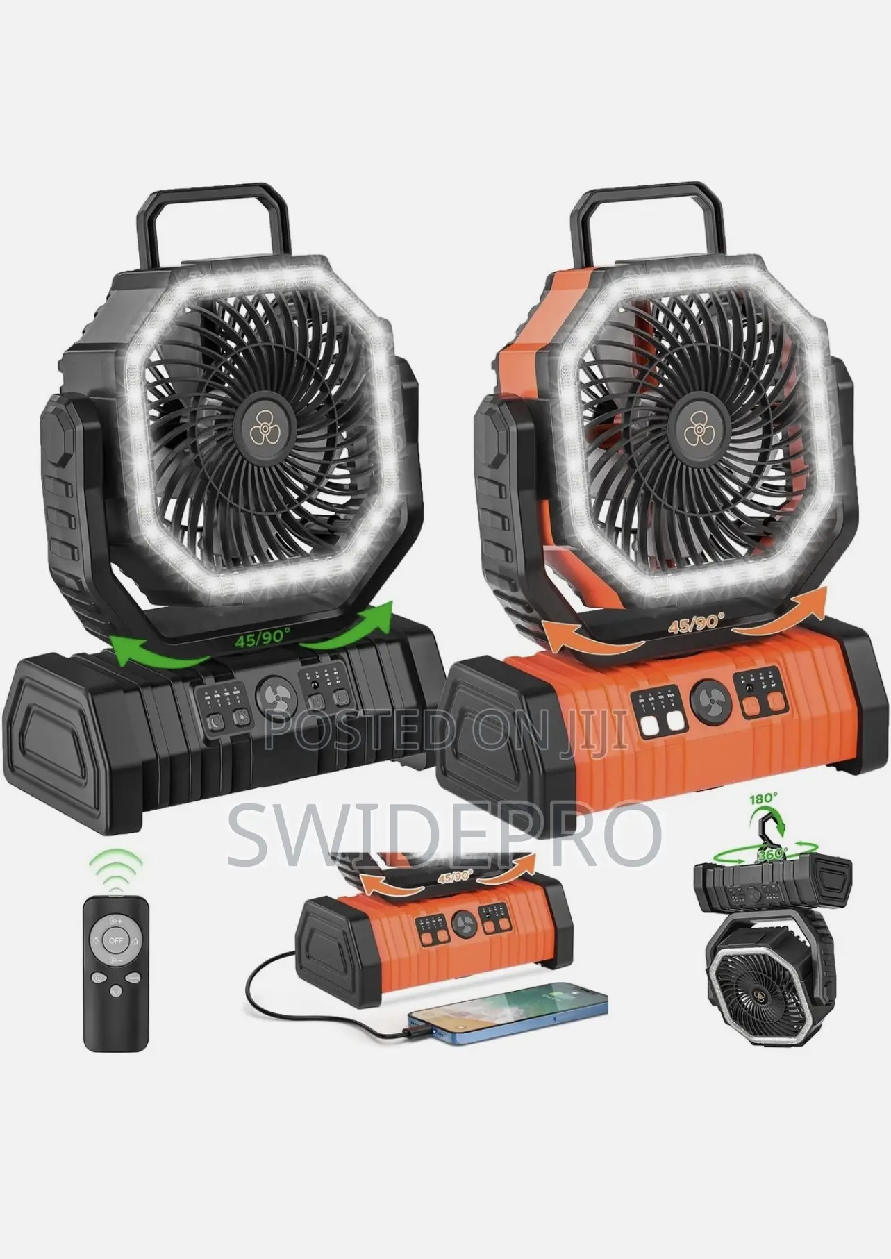 Rechargeable Table Top Camping Fan
