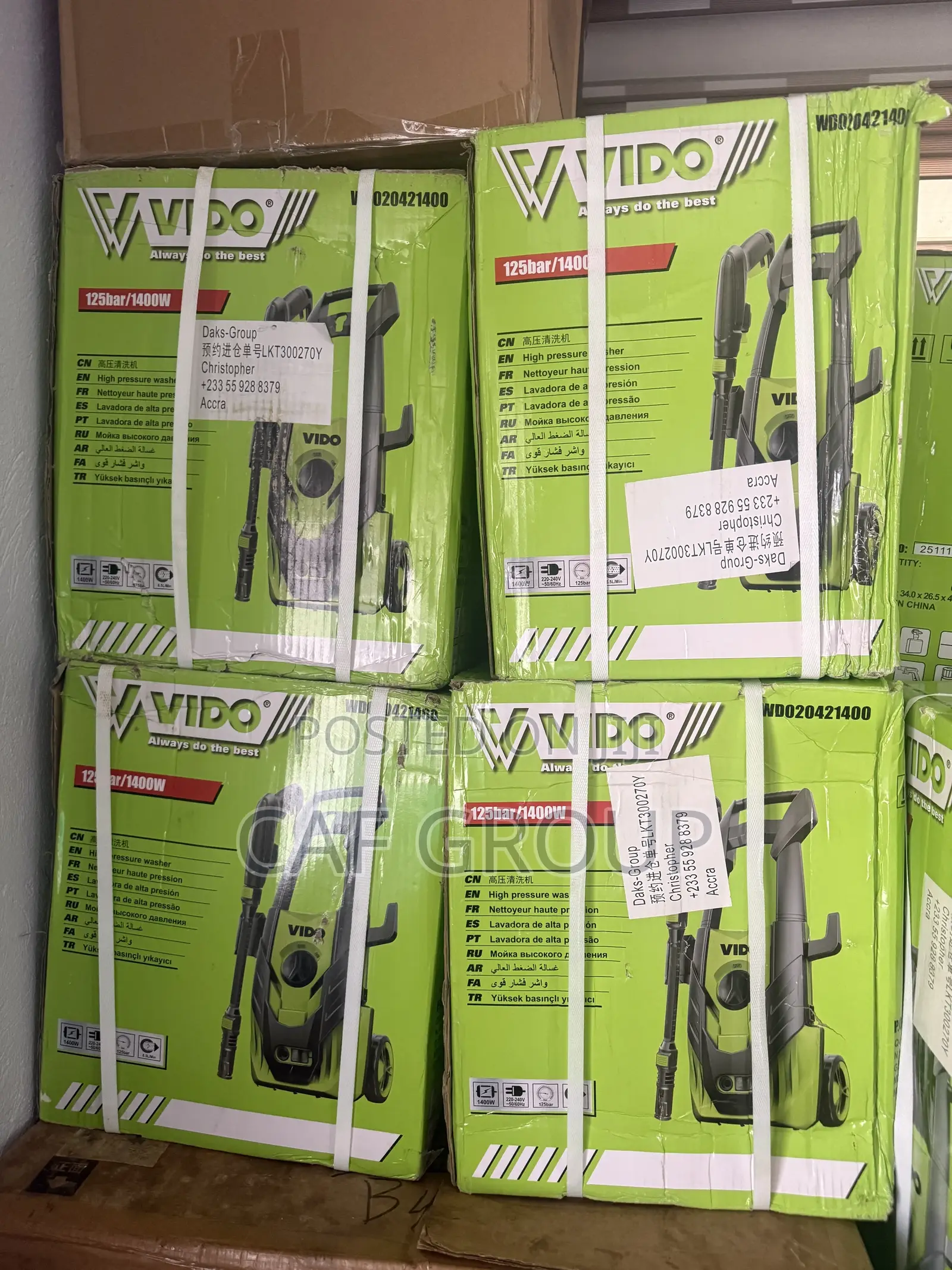 High Pressure Washer 125bar/1400w
