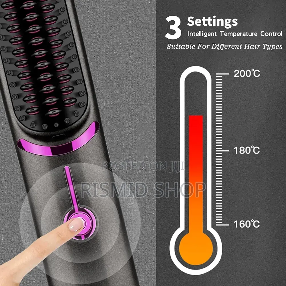 Wireless Portable Hair Straightener