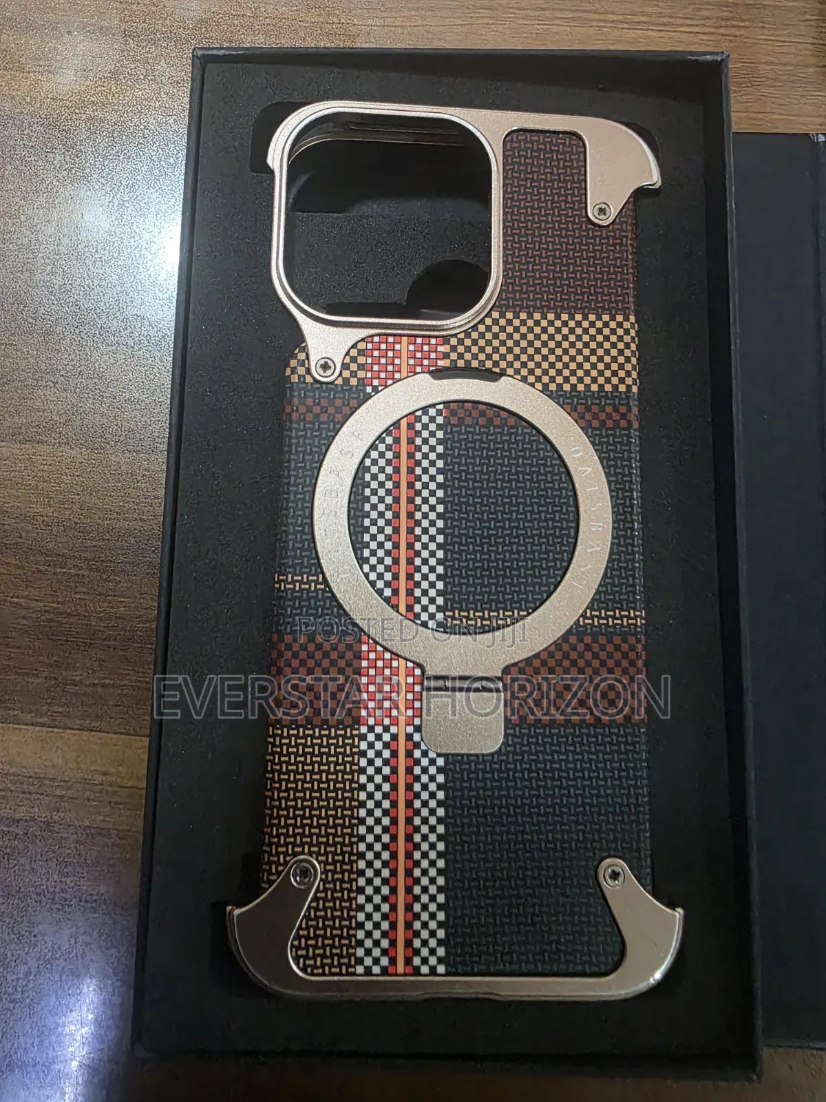 Oatsbasf Magnetic Phone Case for iPhone 17 Pro Max With Ring Stand