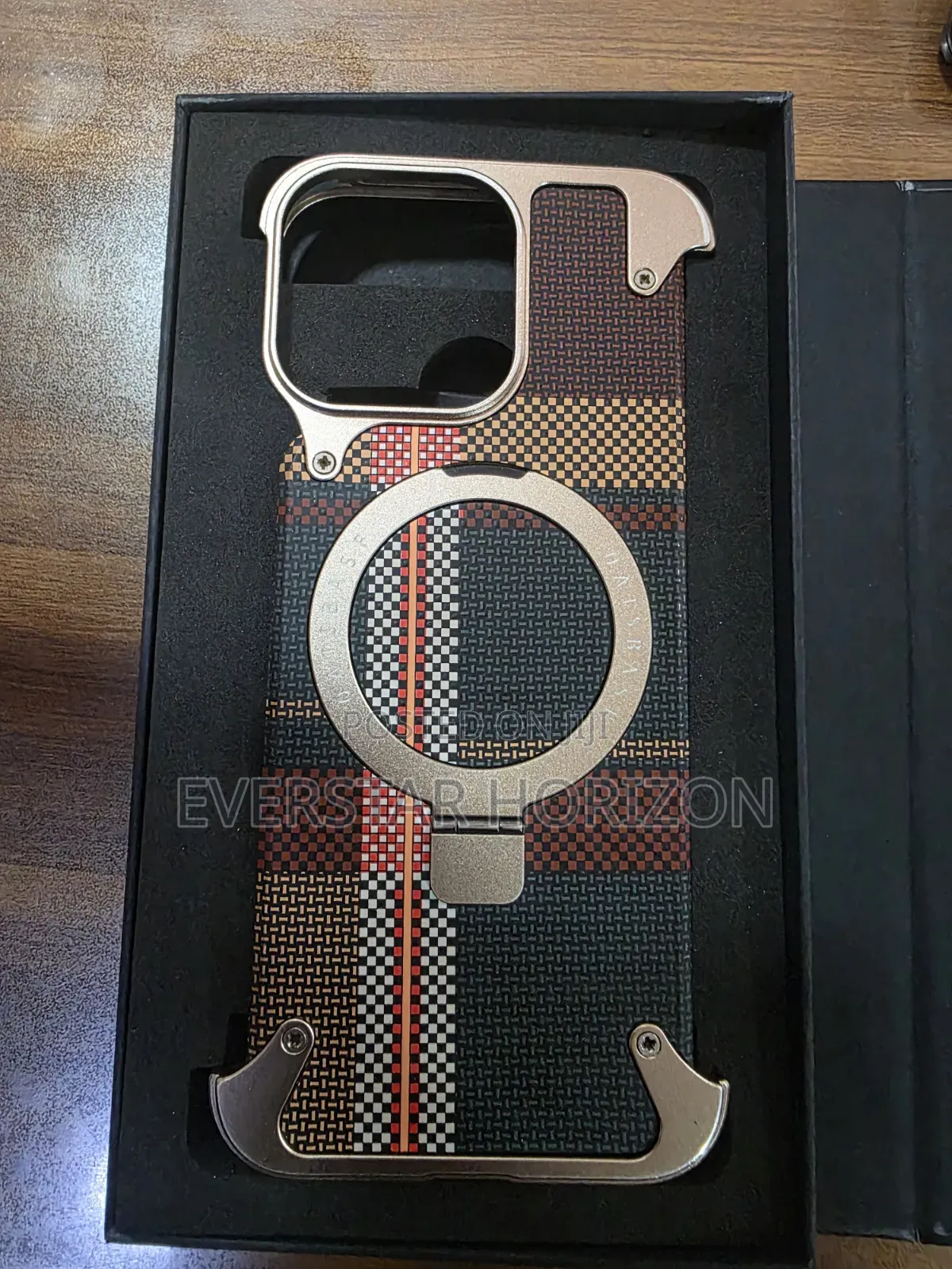 Oatsbasf Magnetic Phone Case for iPhone 17 Pro Max With Ring Stand