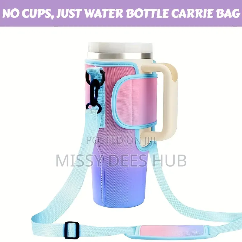 40z Bottle / Tumbler Carrier Bag With Handle Strap