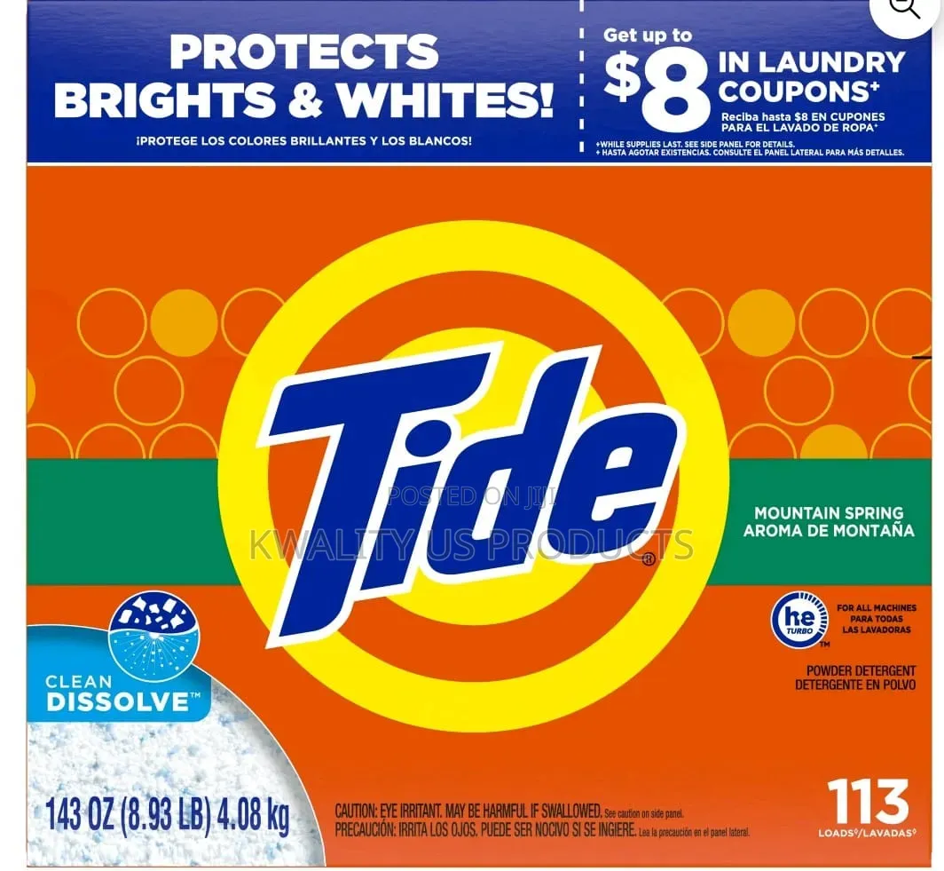 Tide Powder Laundry Detergent - 113 Loads - 3.66 Kilos