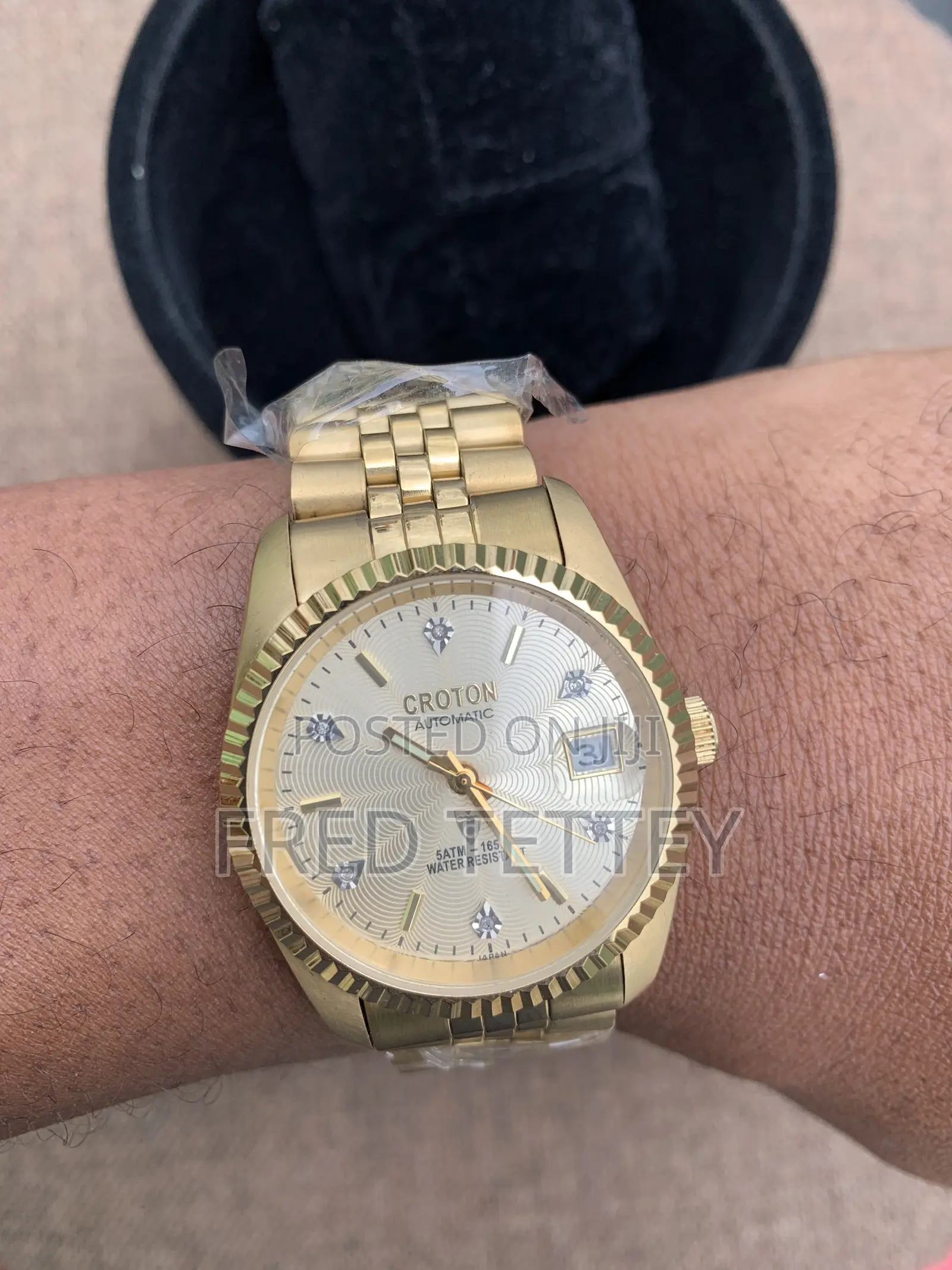 Croton Goldtone President Style Automatic Men