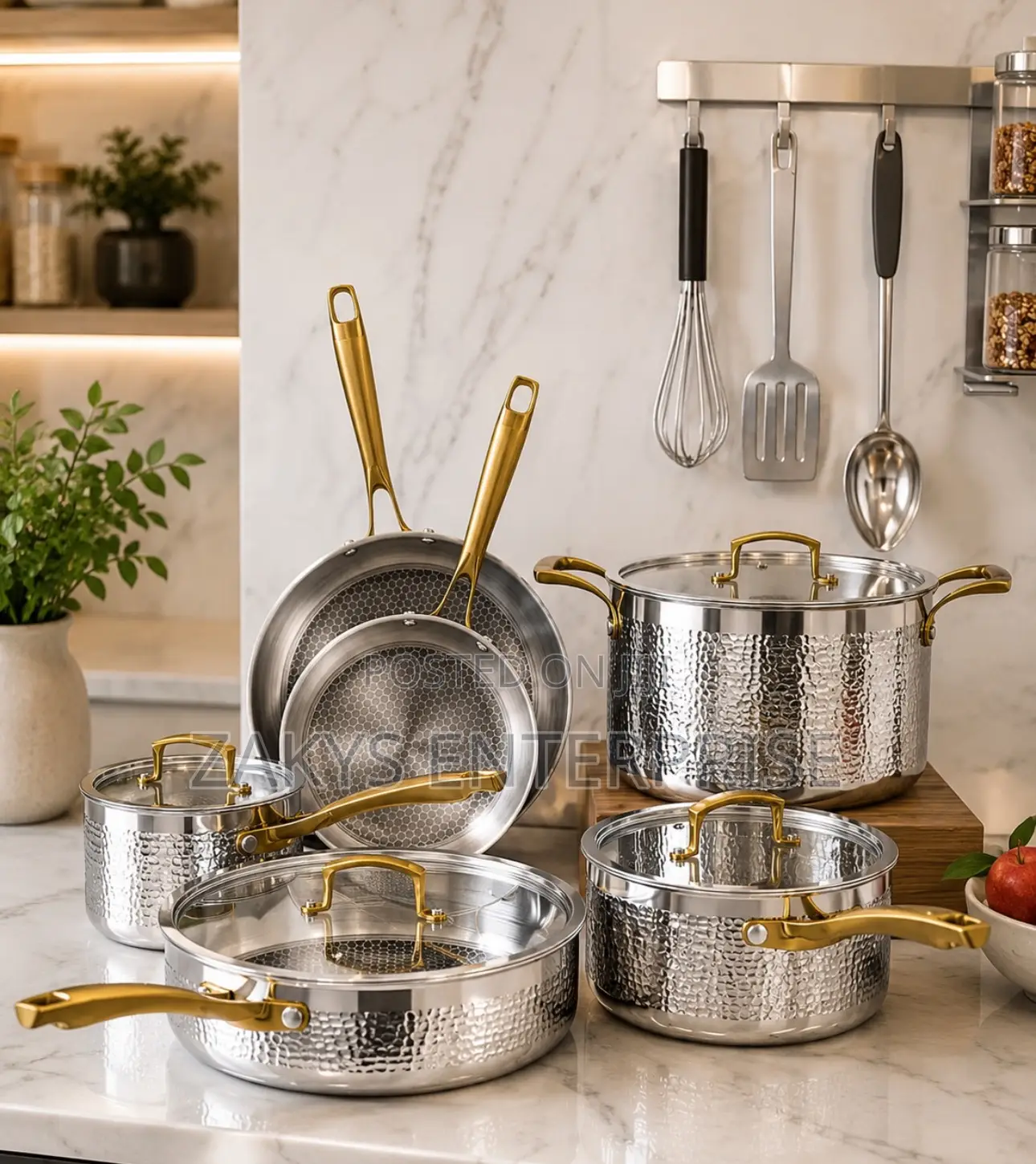 High Quality Triply Stainless Steel Cookware Set 10pcs