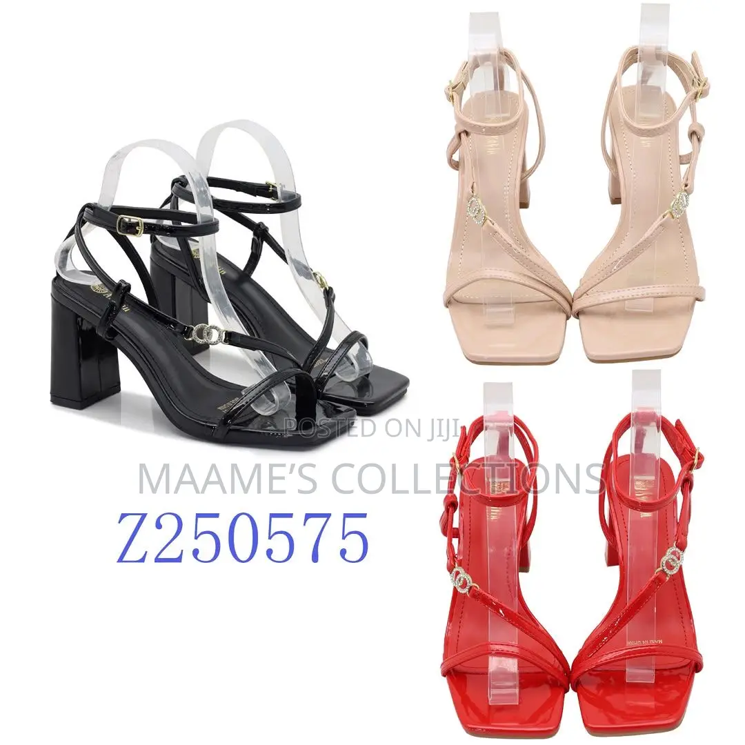 Quality Women’S Heeled Sandals ( Comes With a Box)