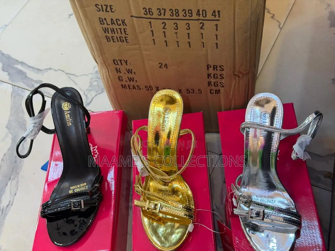 Quality Women’S Heeled Sandals ( Comes With a Box)