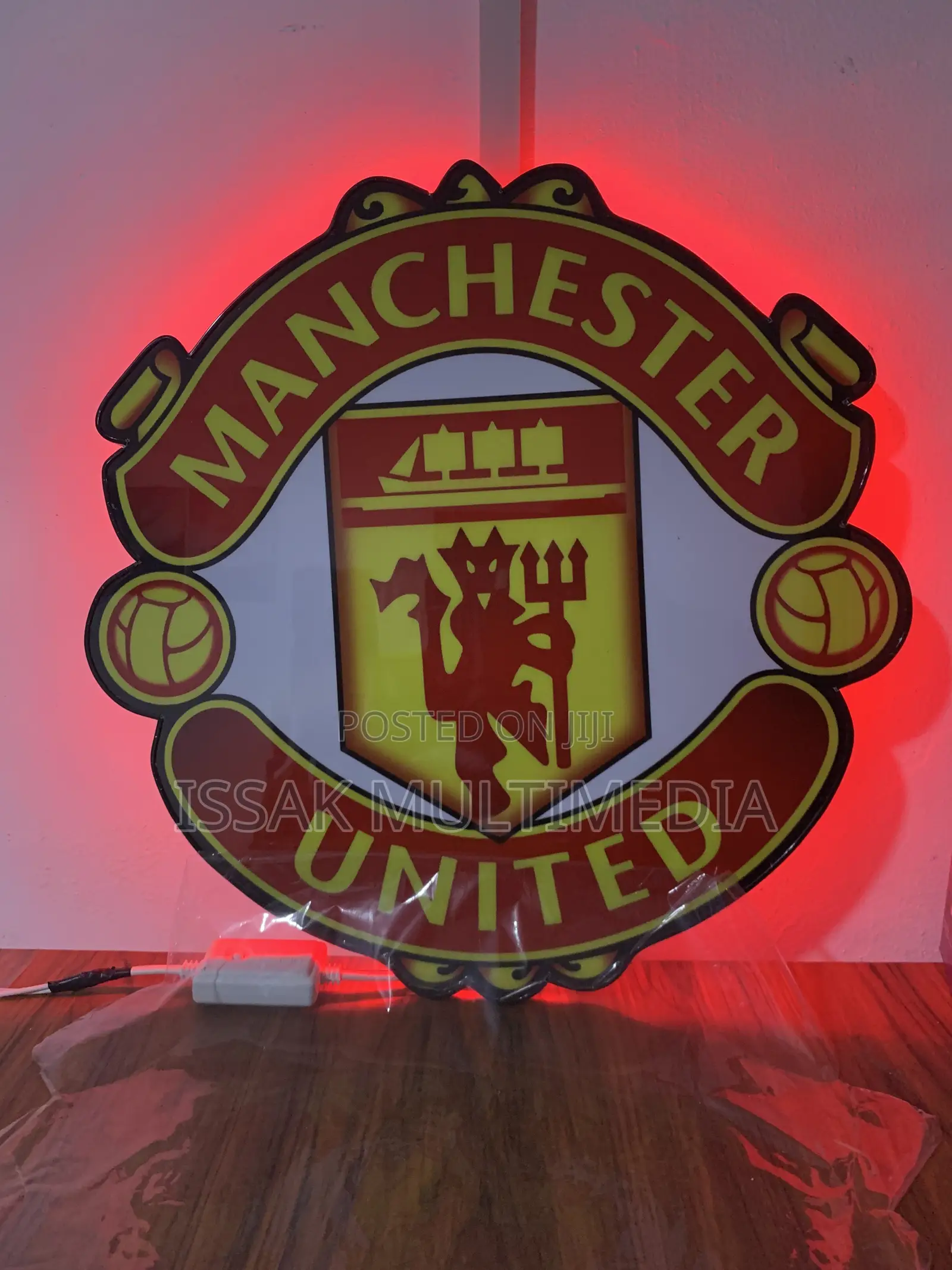 Manchester United Logo With Led Light